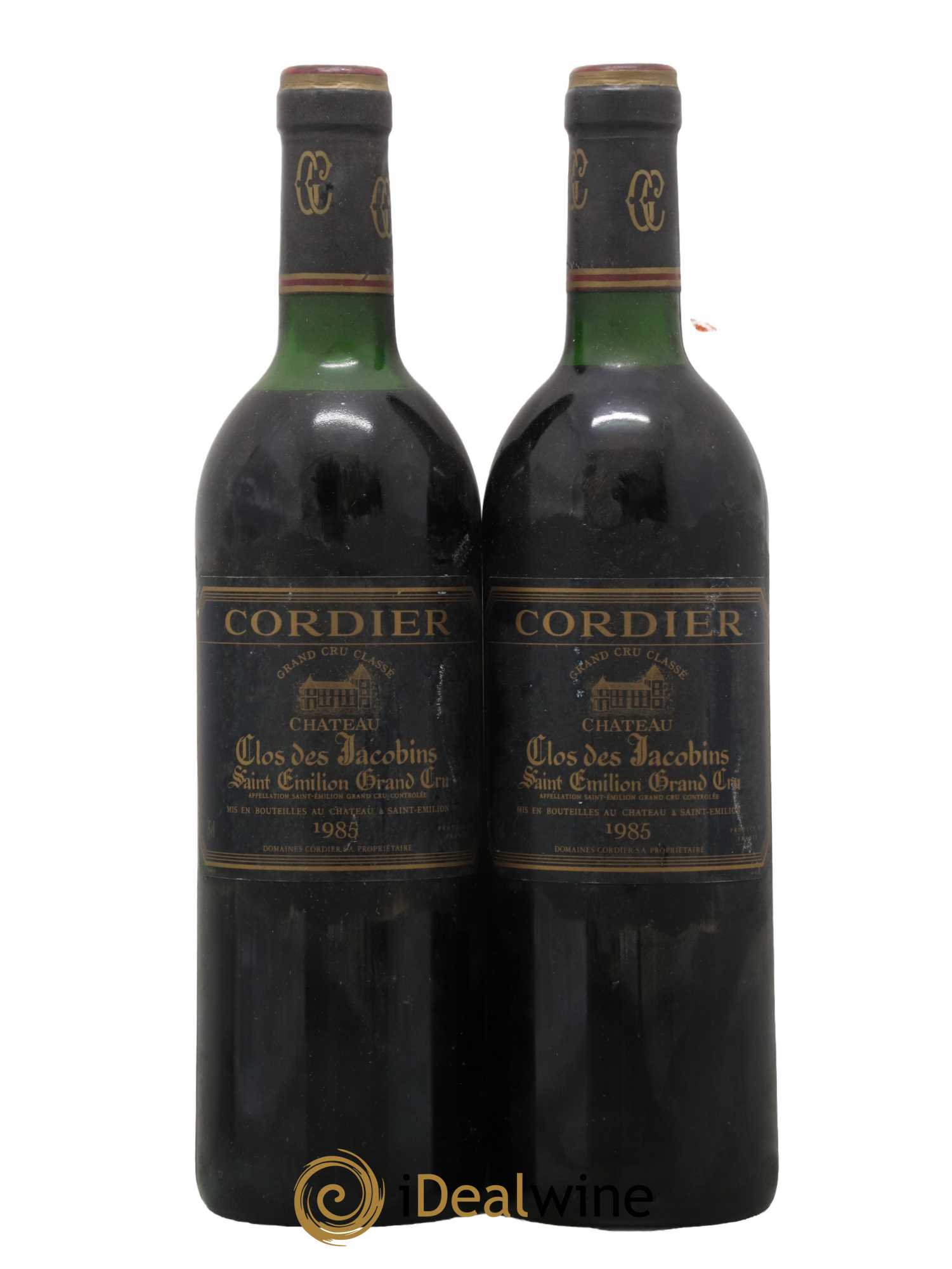 Château Clos des Jacobins Grand Cru Classé 1985 - Lot de 2 bouteilles - 0