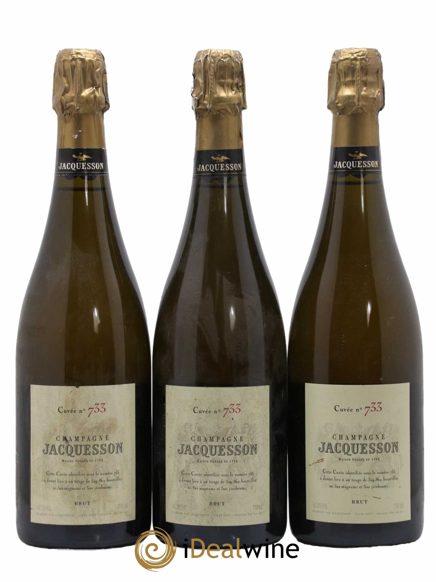 Cuvée 733 Jacquesson - Lot de 3 bouteilles - 0