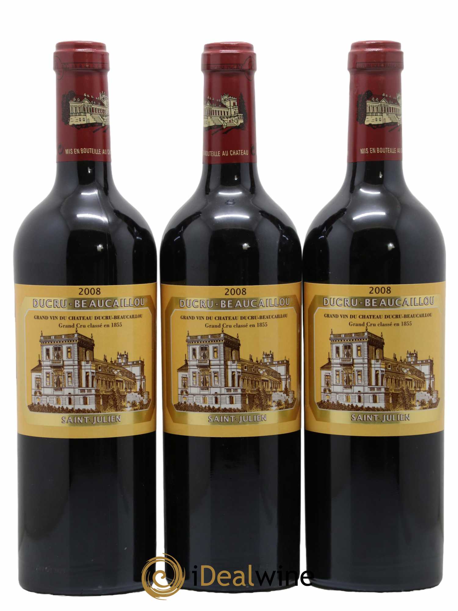 Château Ducru Beaucaillou 2ème Grand Cru Classé 2008 - Lot de 3 bouteilles - 0