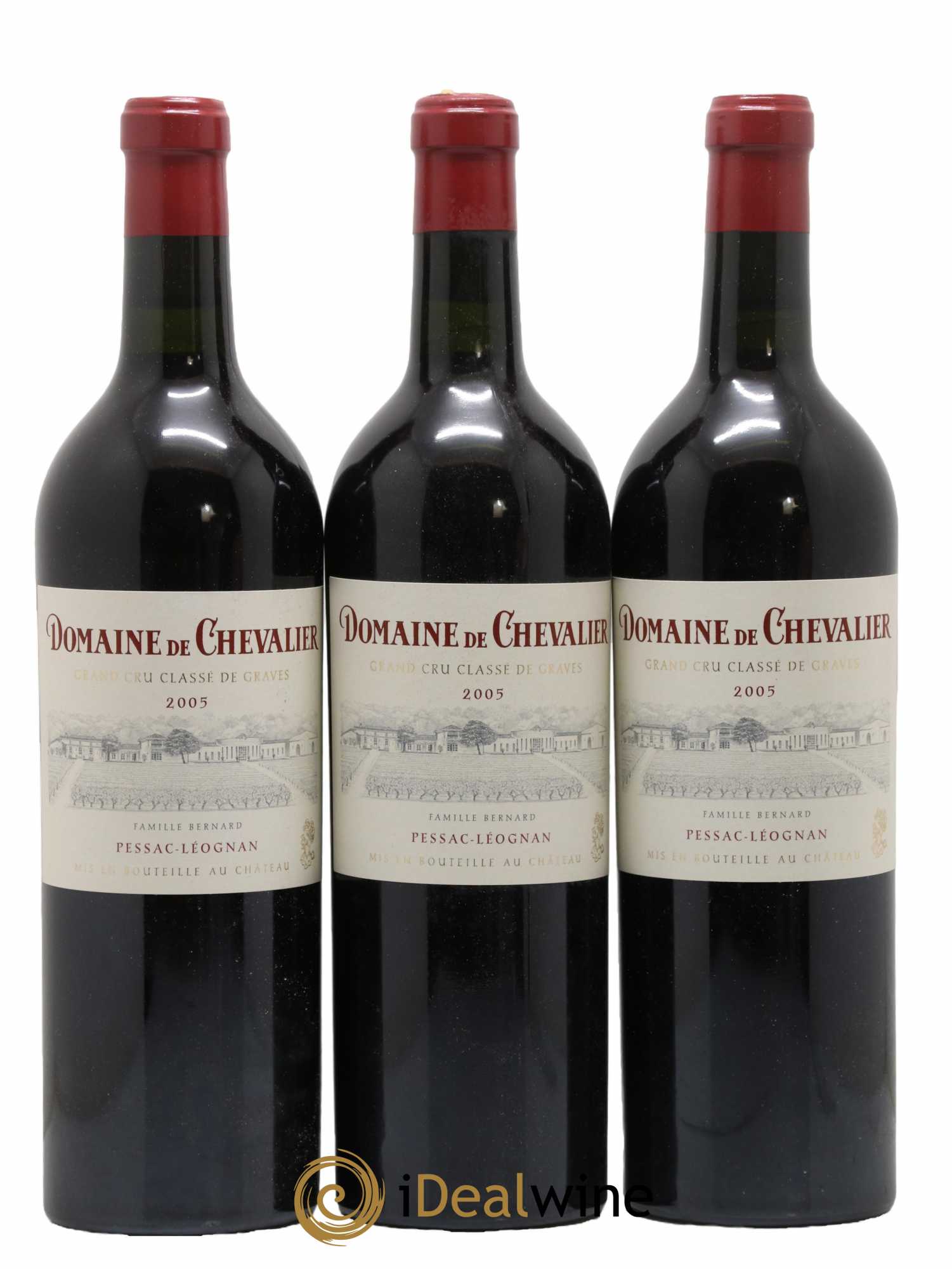 Domaine de Chevalier Cru Classé de Graves 2005 - Lot de 3 bouteilles - 0