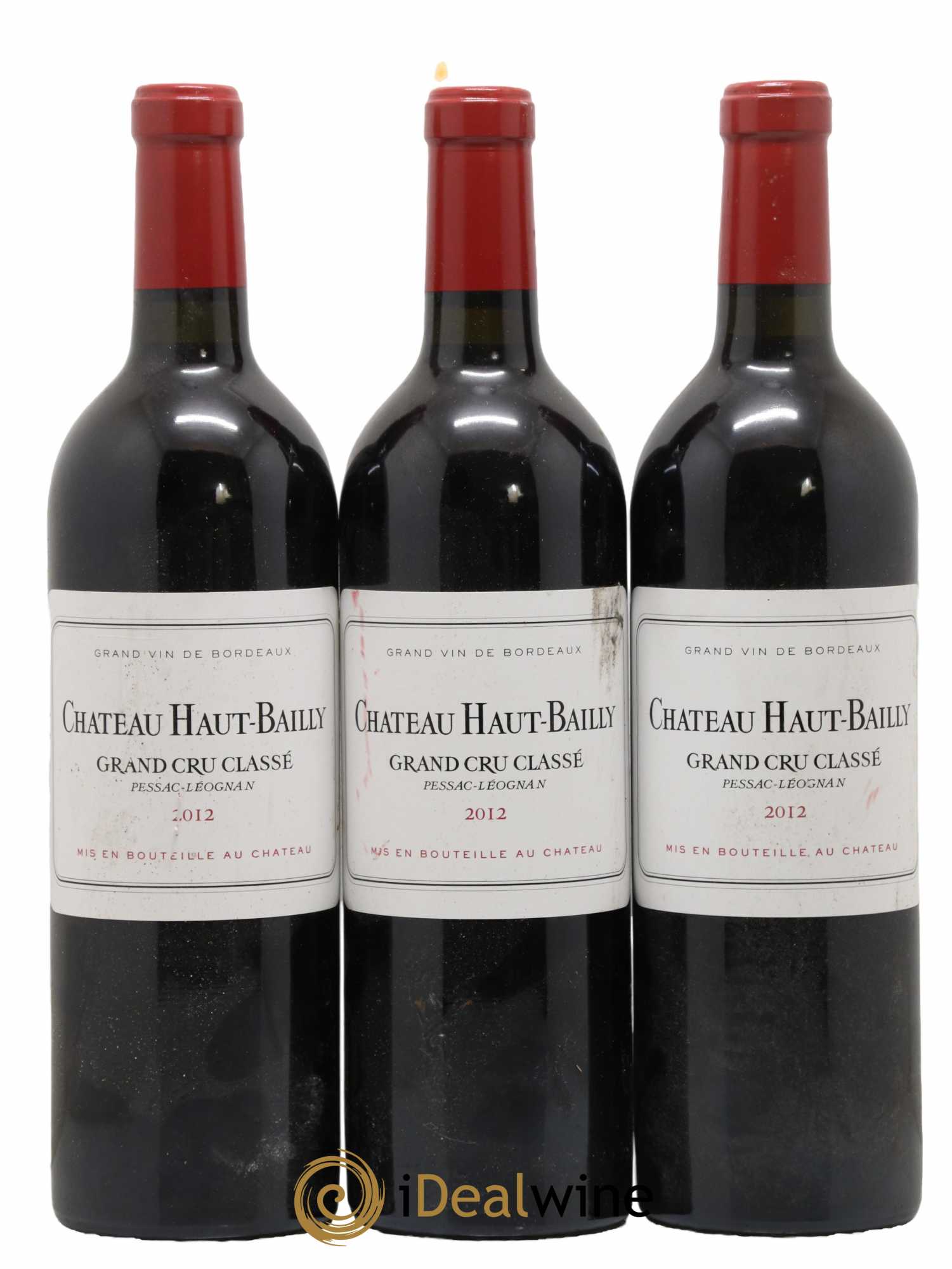 Château Haut-Bailly Cru Classé de Graves 2012 - Lot de 3 bouteilles - 0