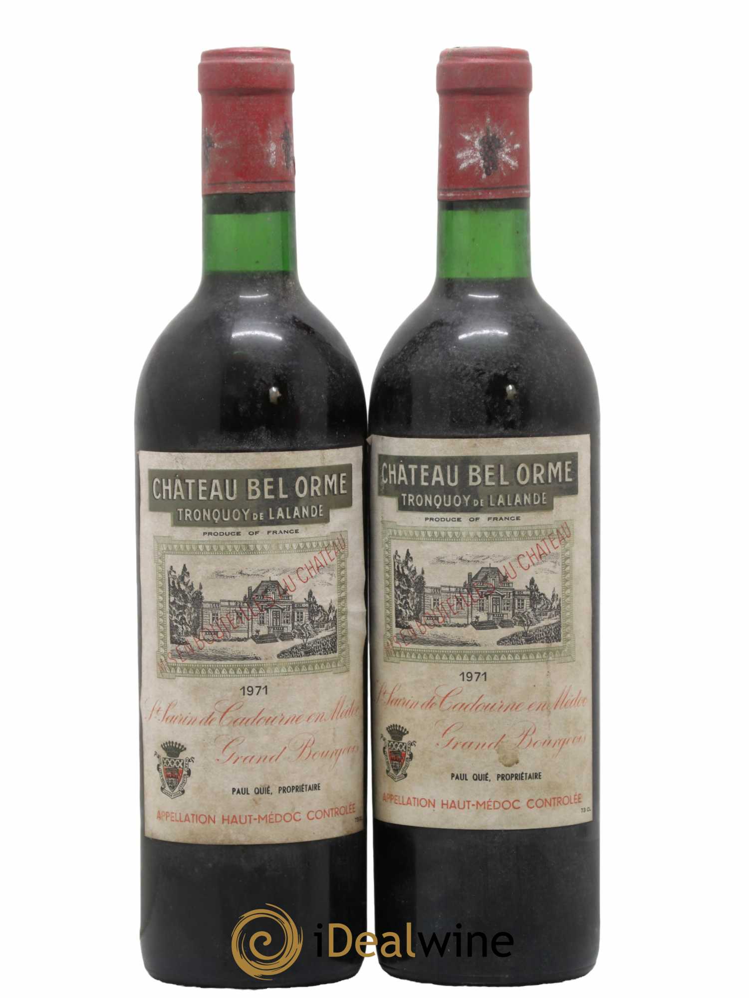 Château Bel Orme Tronquoy de Lalande Cru Bourgeois 1971 - Lot de 2 bouteilles - 0
