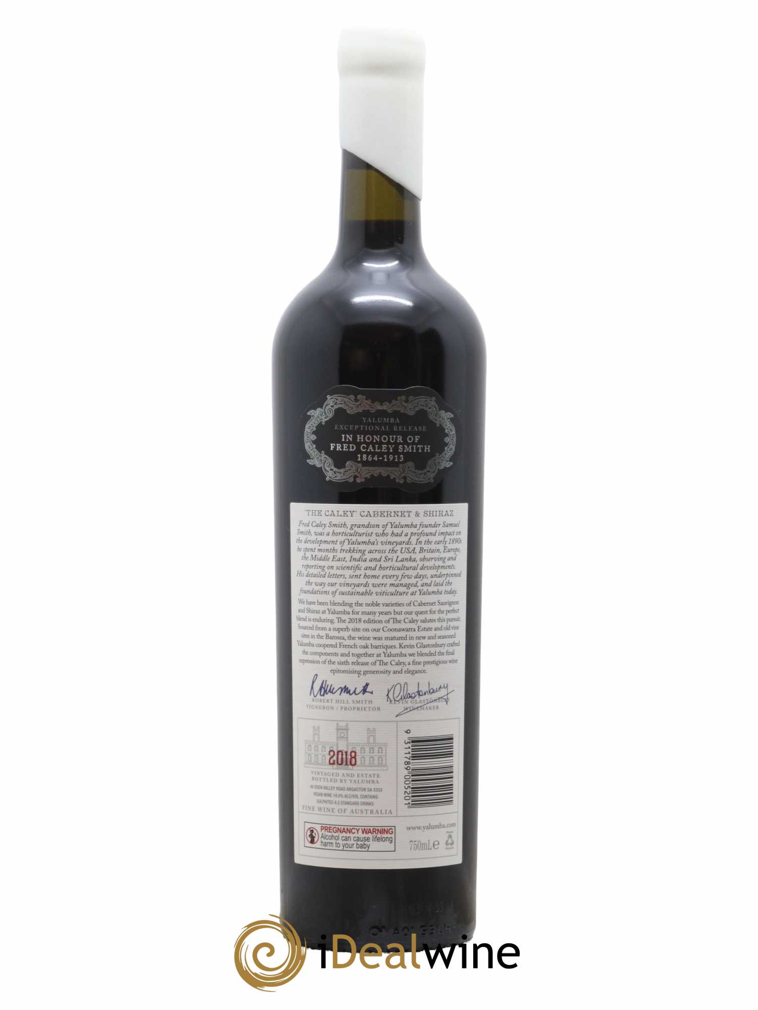 Australie The Caley Cnoonawarra & Barossa Cabernet & Shiraz Yalumba 2018 - Lot de 1 bouteille - 2