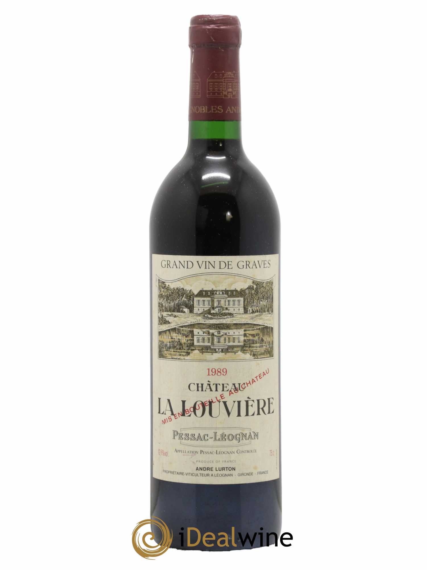 Château la Louvière 1989 - Lot de 1 bouteille - 0