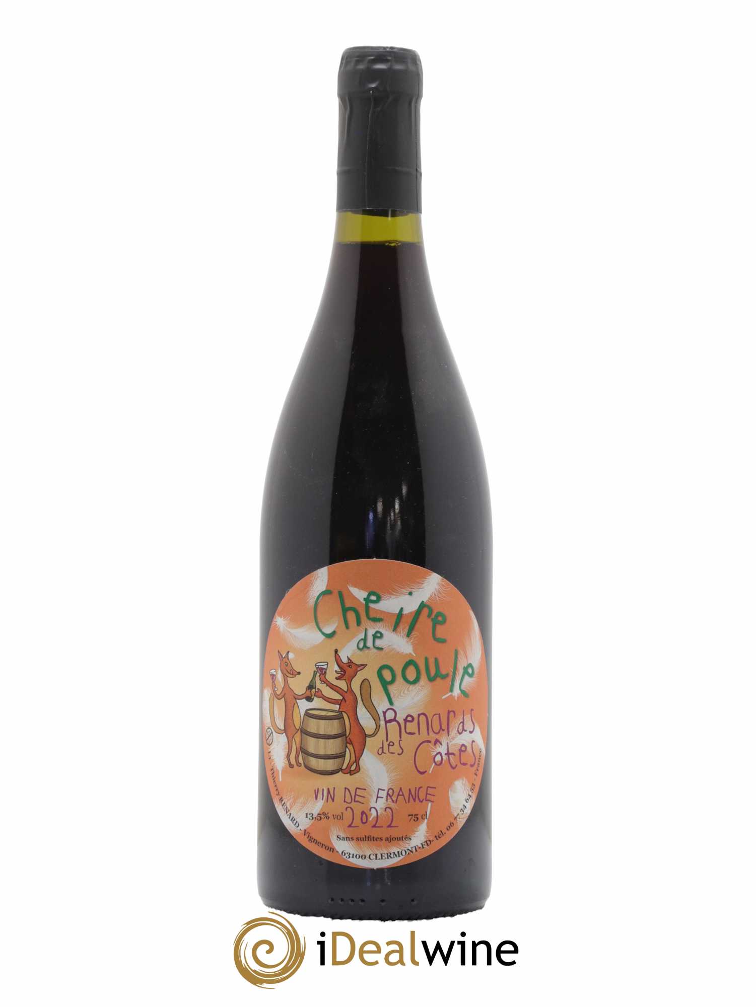 Vin de France Cheire de Poule Renards des Côtes Thierry Renard 2022 - Lot de 1 bouteille - 0