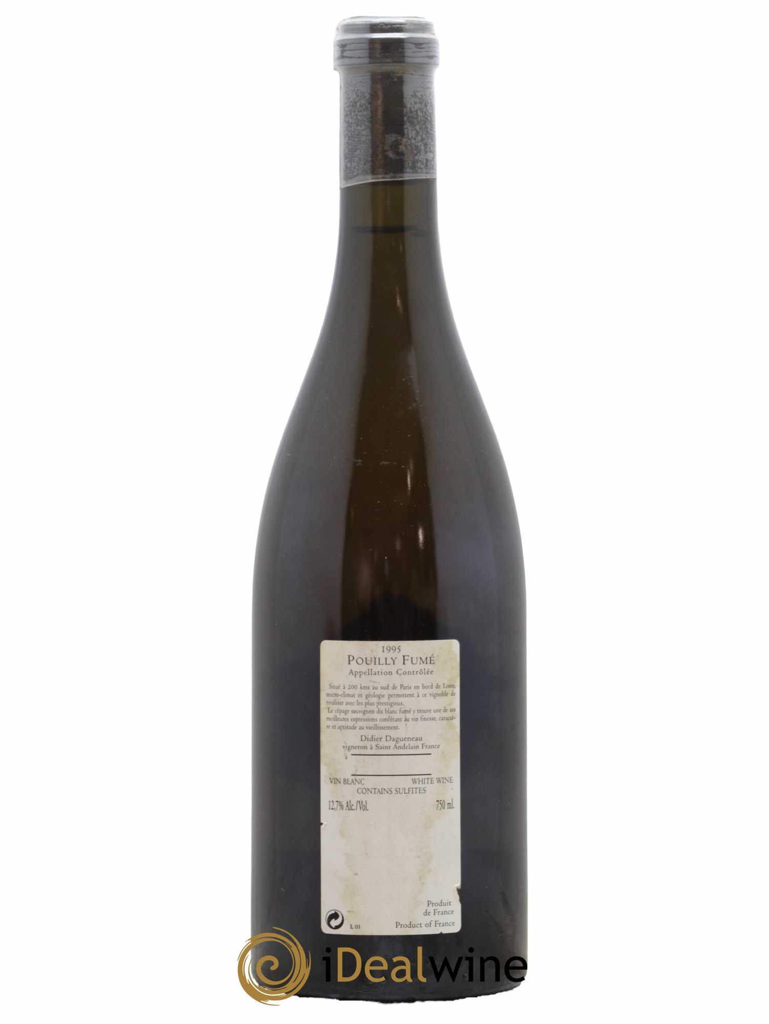 Vin de France (anciennement Pouilly-Fumé) Silex Dagueneau (Domaine Didier - Louis-Benjamin) 1995 - Lot de 1 bouteille - 1