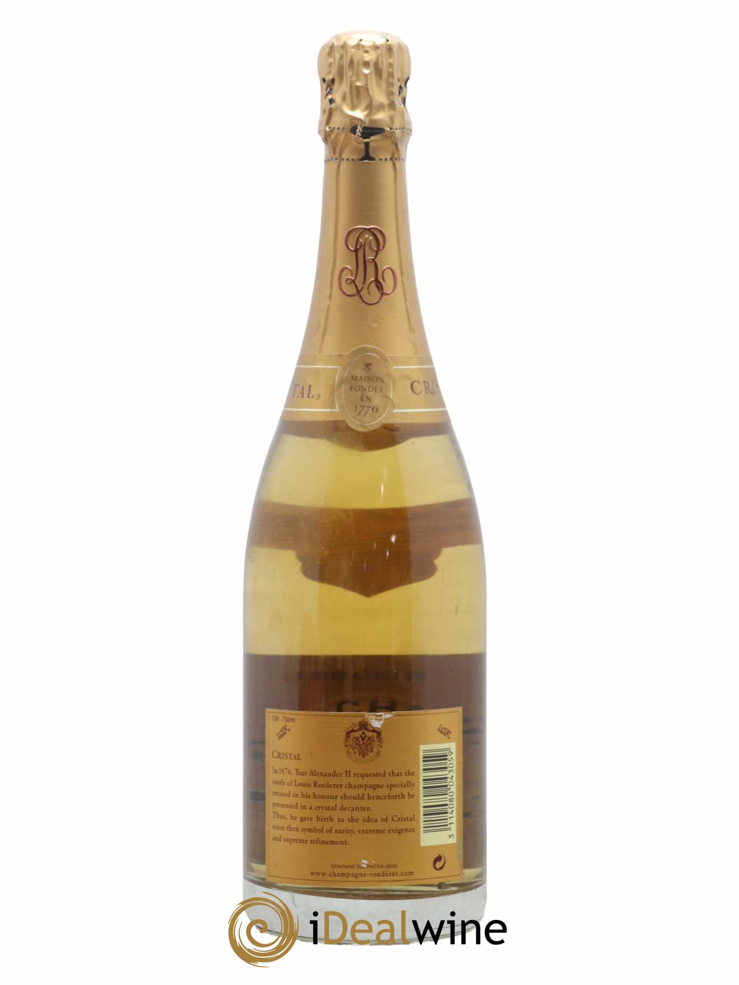 Cristal Louis Roederer 2000 - Lot de 1 bouteille - 1