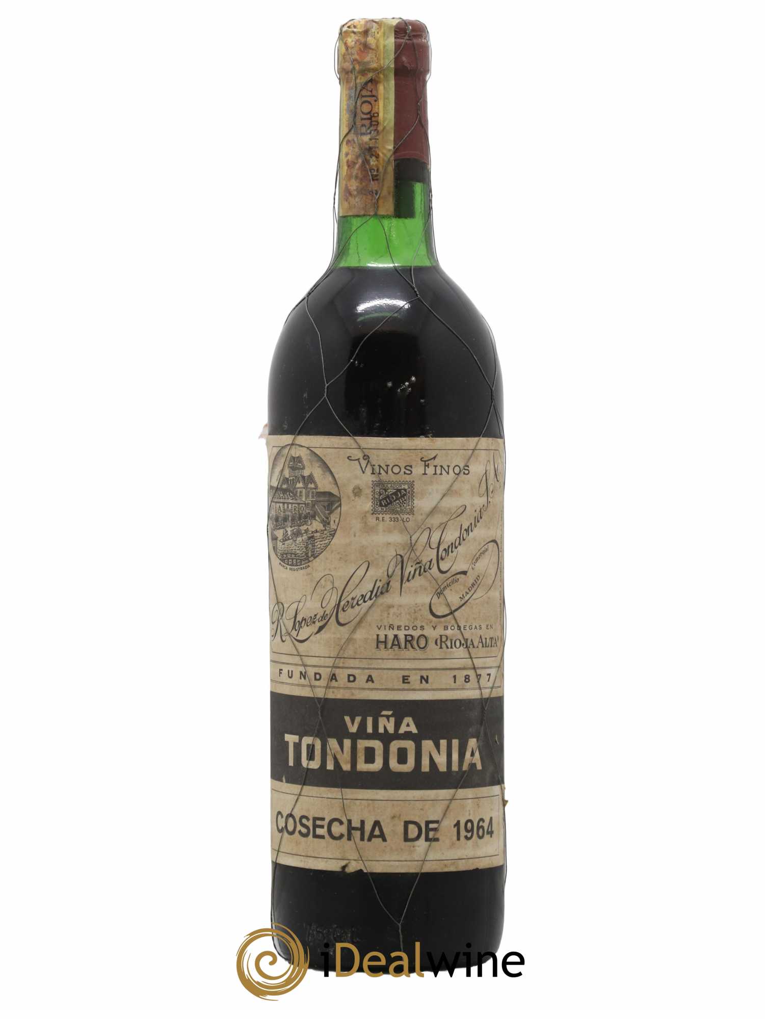 Rioja Gran Reserva Vina Tondonia R. Lopez de Heredia 1964 - Lot de 1 bouteille - 0