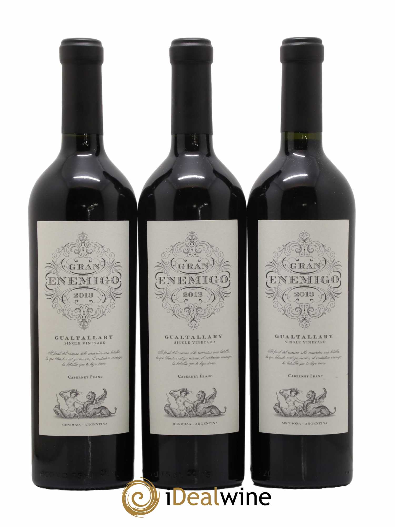 Mendoza Gran Enemigo Gualtallary Single Vineyard El Enemigo 2013 - Lotto di 3 bottiglie - 0