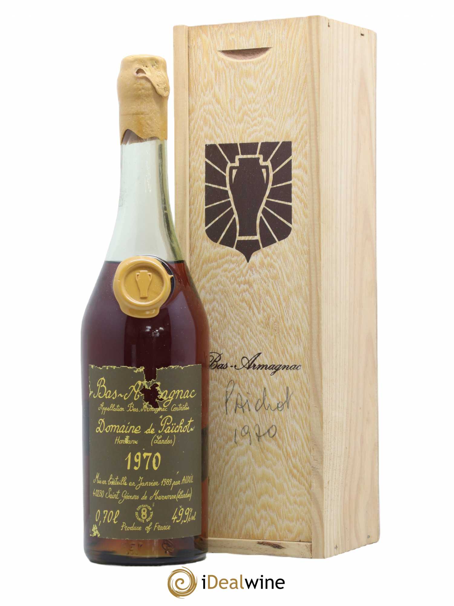 Domaine de Païchot 1970 Auxil bottled 1989 - Lot de 1 bouteille - 0