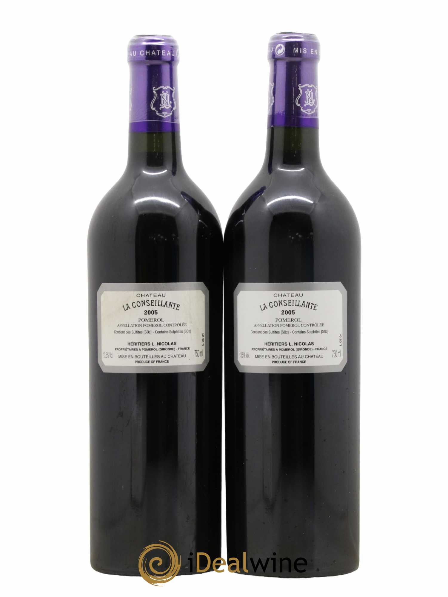 Château la Conseillante 2005 - Lot de 2 bouteilles - 1