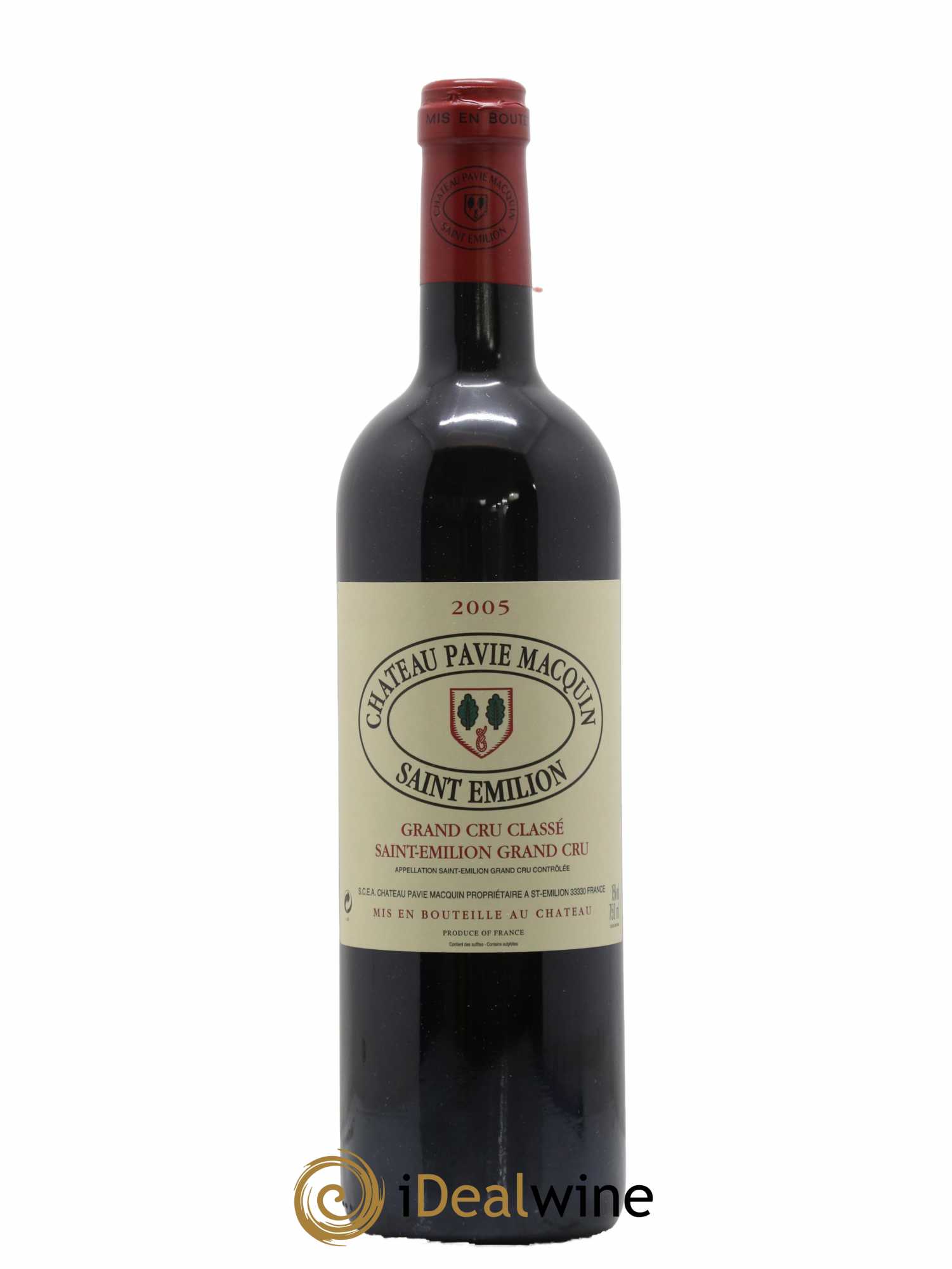 Château Pavie Macquin 1er Grand Cru Classé B 2005 - Lot de 1 bouteille - 0