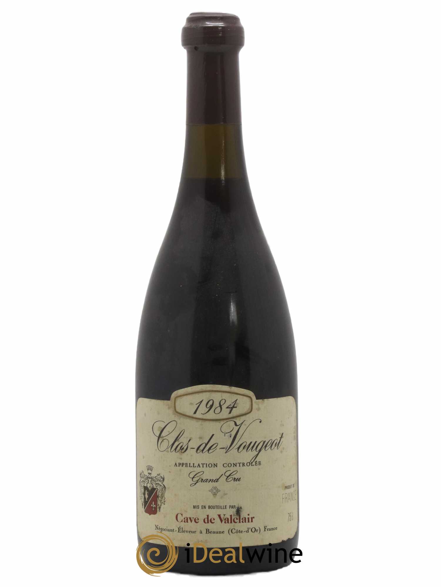 Clos de Vougeot Grand Cru Cave Valclair 1984 - Lot de 1 bouteille - 0