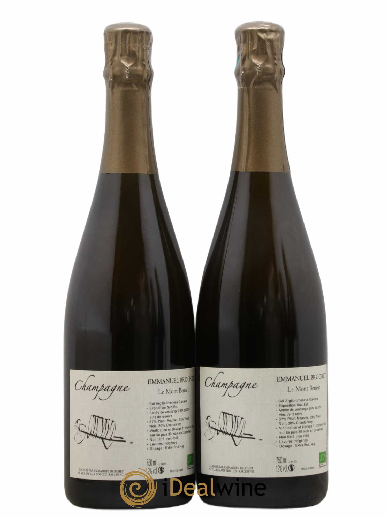 Le Mont Benoit Extra-Brut Emmanuel Brochet - Lot de 2 bouteilles - 0
