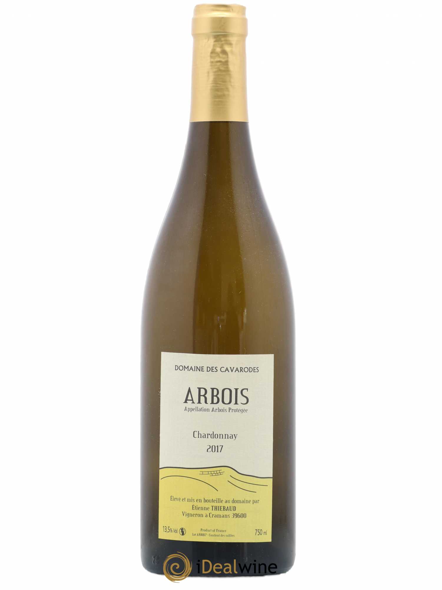 Arbois Chardonnay Cavarodes (Domaine des) - Etienne Thiébaud 2017 - Lot of 1 bottle - 0