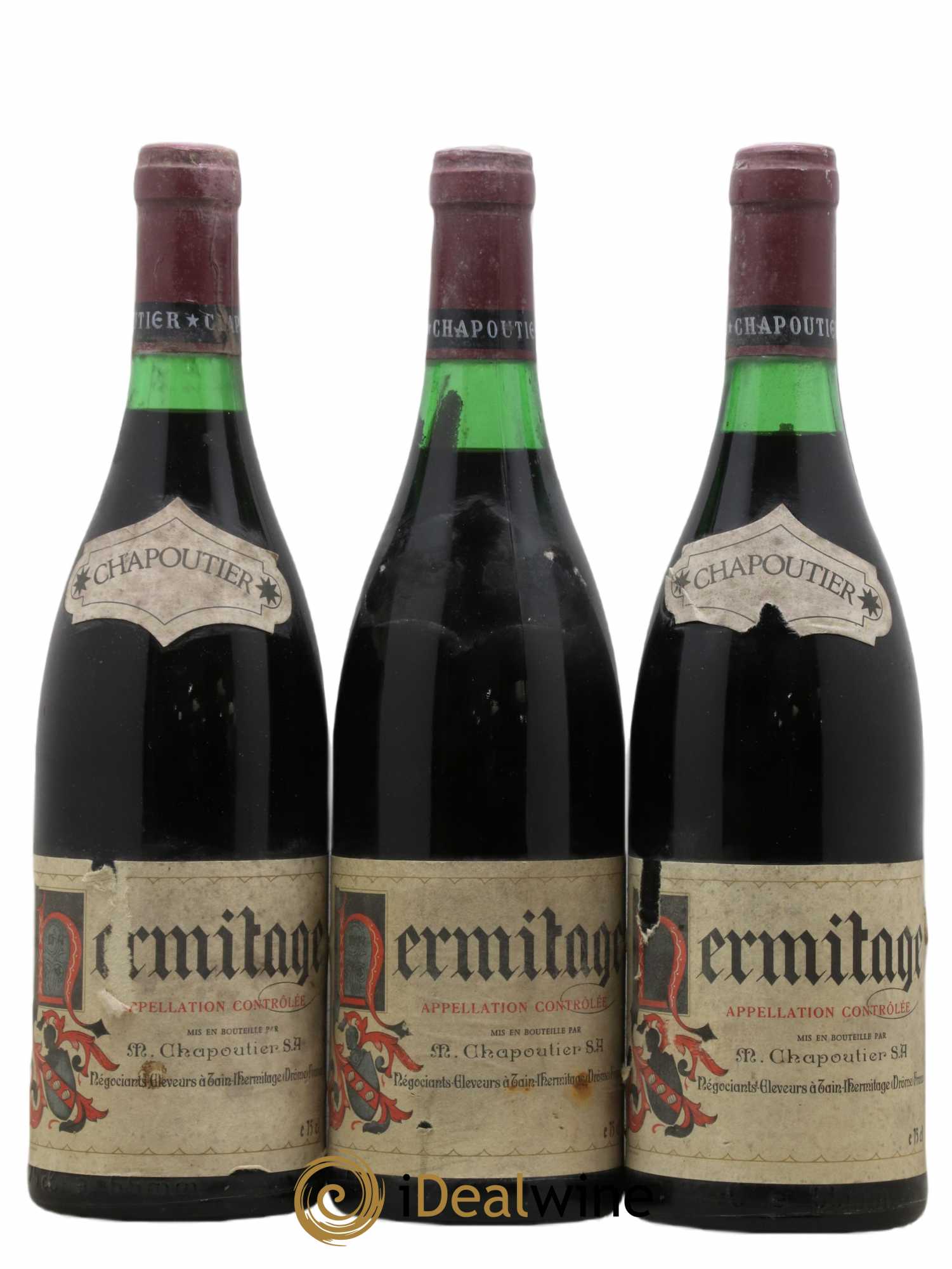 Hermitage Chapoutier - Lot de 3 bouteilles - 0