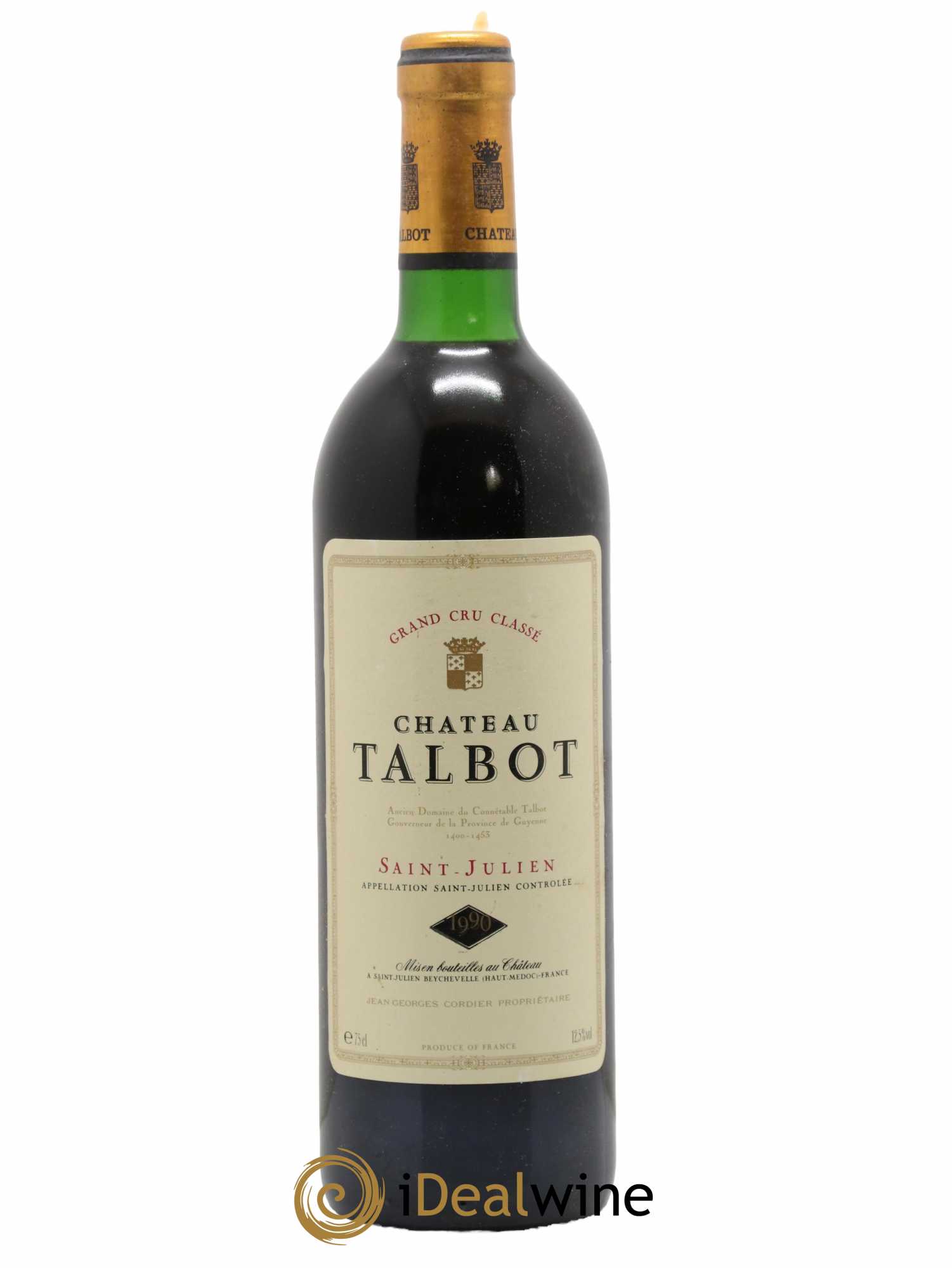 Château Talbot 4ème Grand Cru Classé 1990 - Lot de 1 bouteille - 0