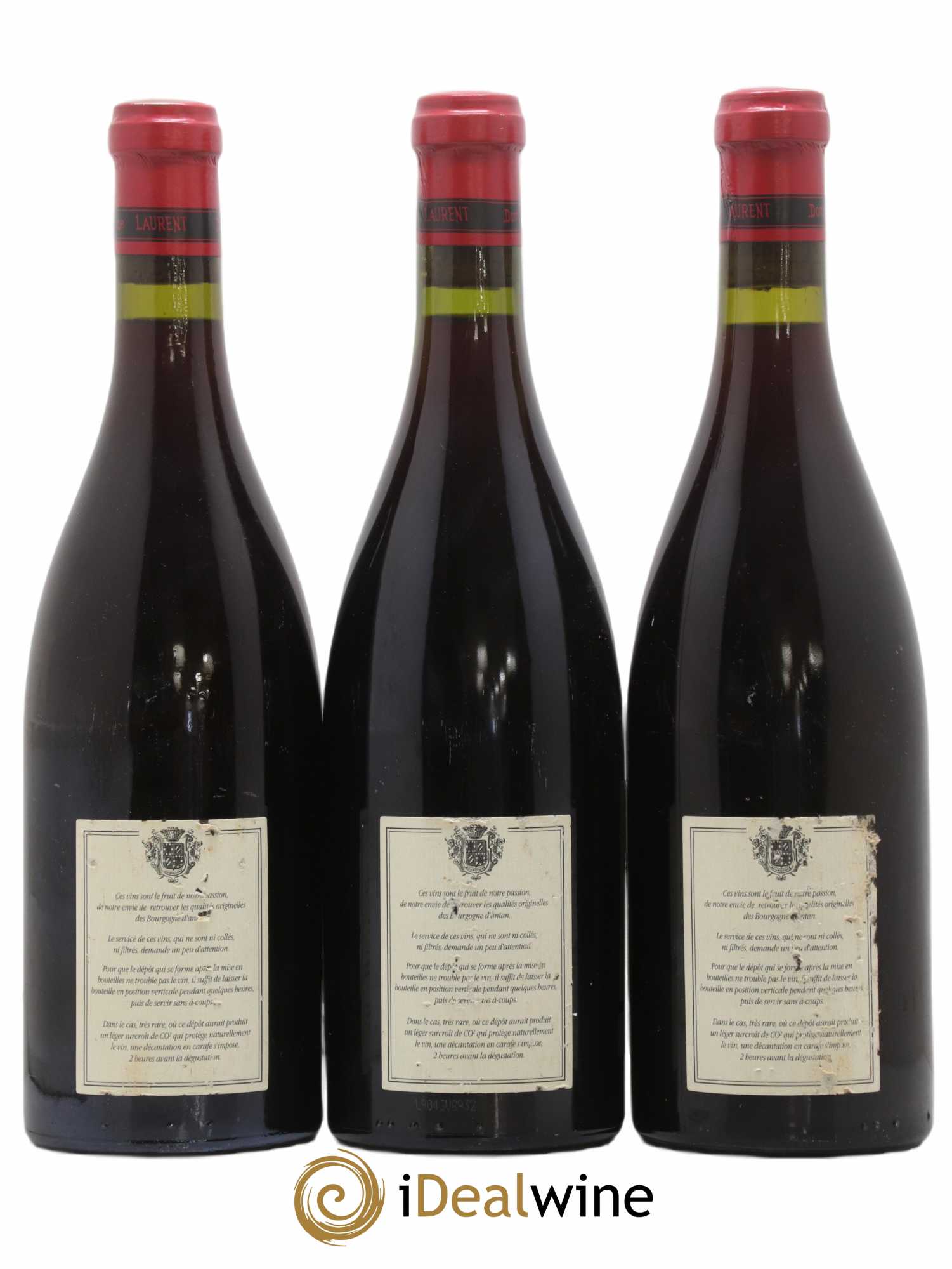 Clos de la Roche Grand Cru Cuvée Tradition Dominique Laurent 2001 - Lot de 3 bouteilles - 1