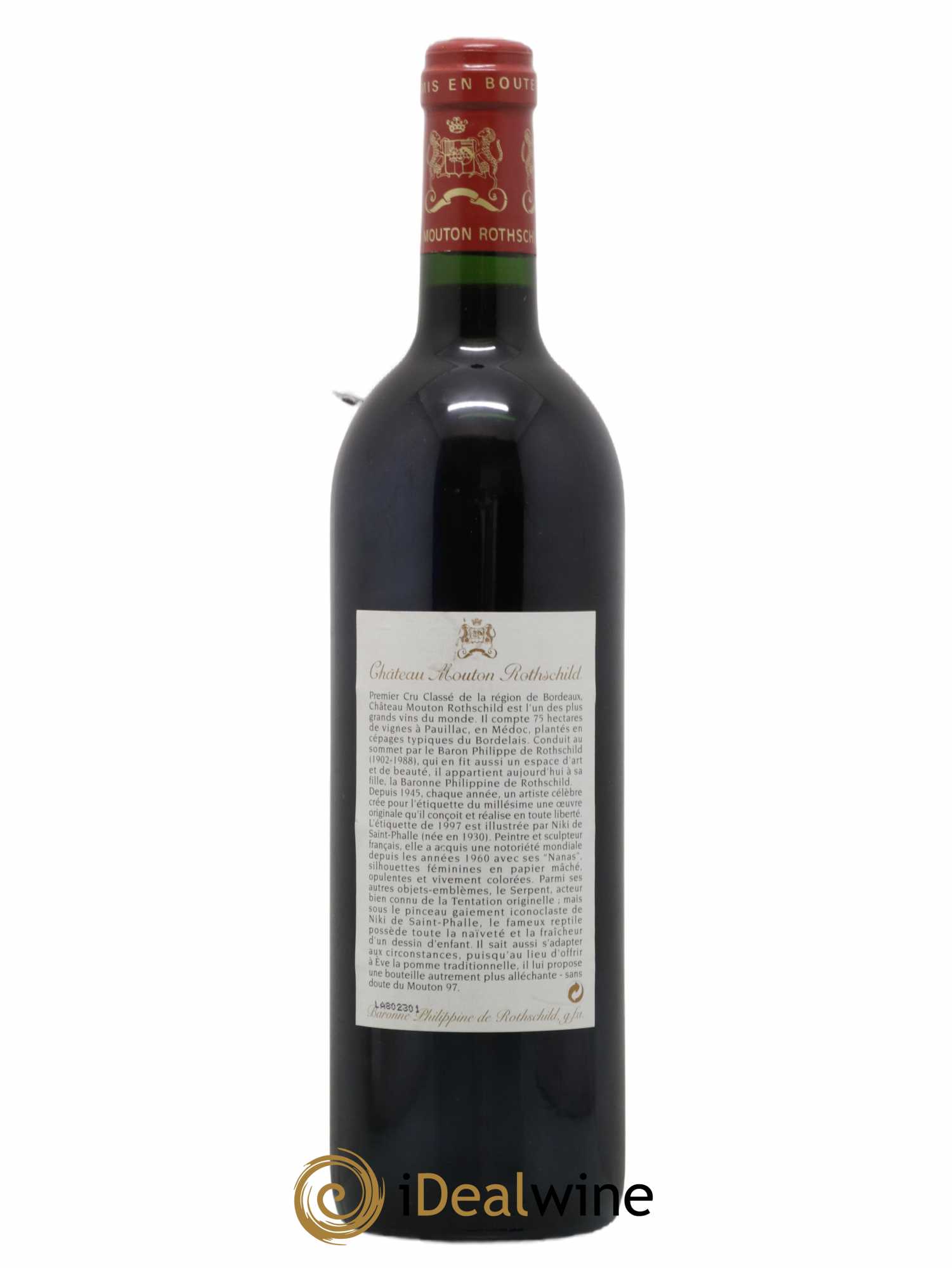 Château Mouton Rothschild 1er Grand Cru Classé 1997 - Lotto di 1 bottiglia - 1
