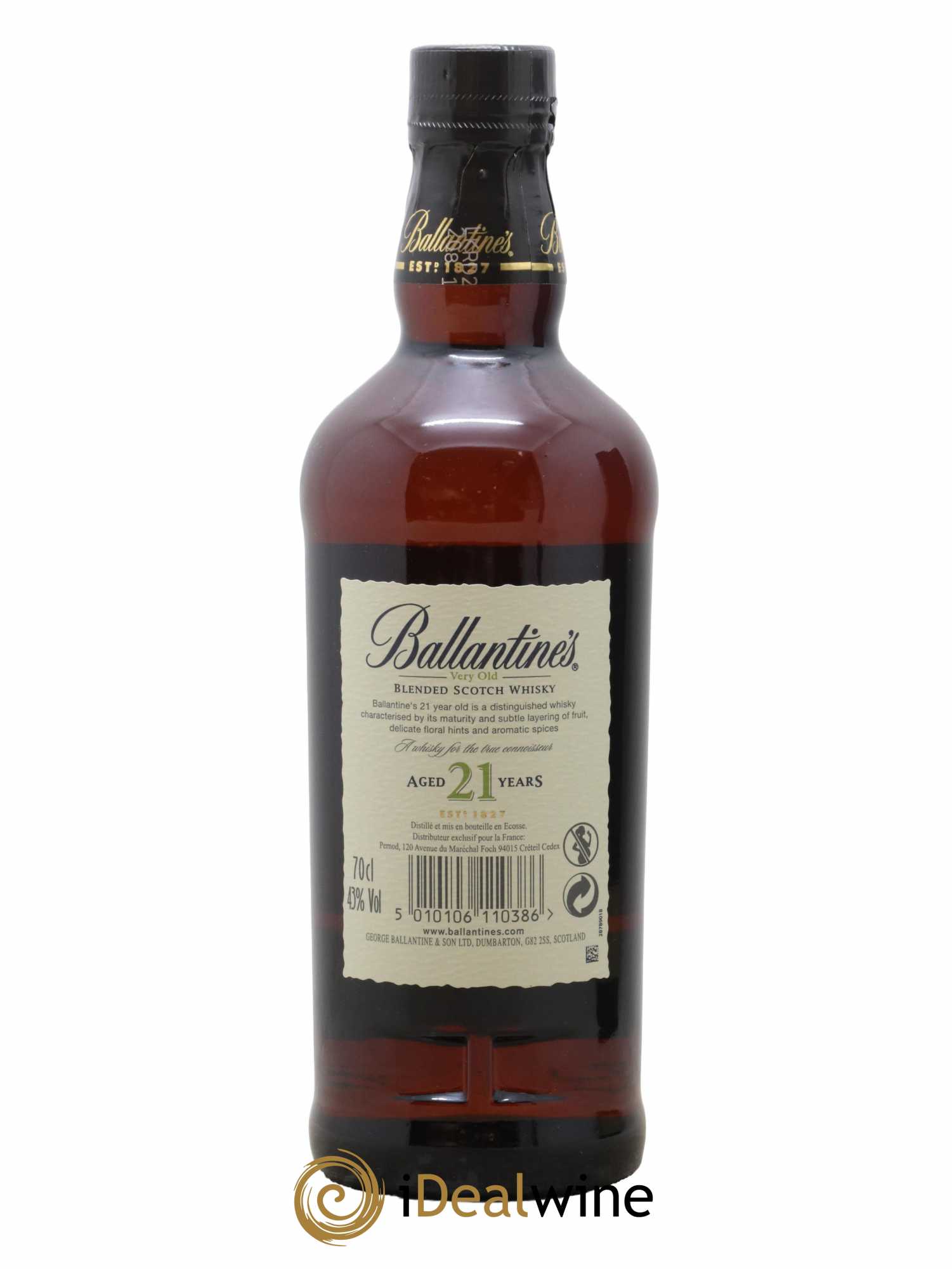 Ballantine's 21 years Of. Very Old - Lot of 1 bottle - 2