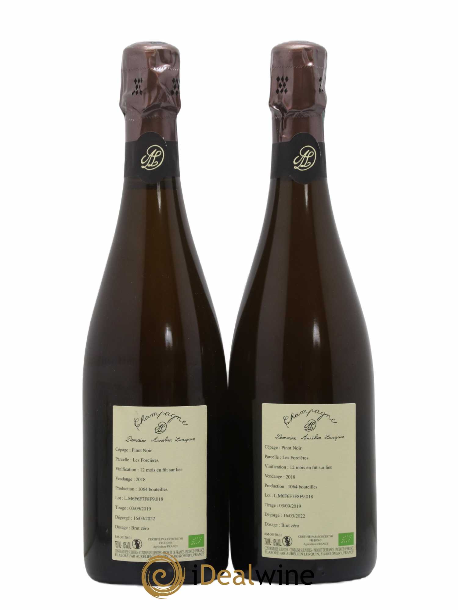 Pinot Noir Les Forcières Aurélien Lurquin 2018 - Lot de 2 bouteilles - 1