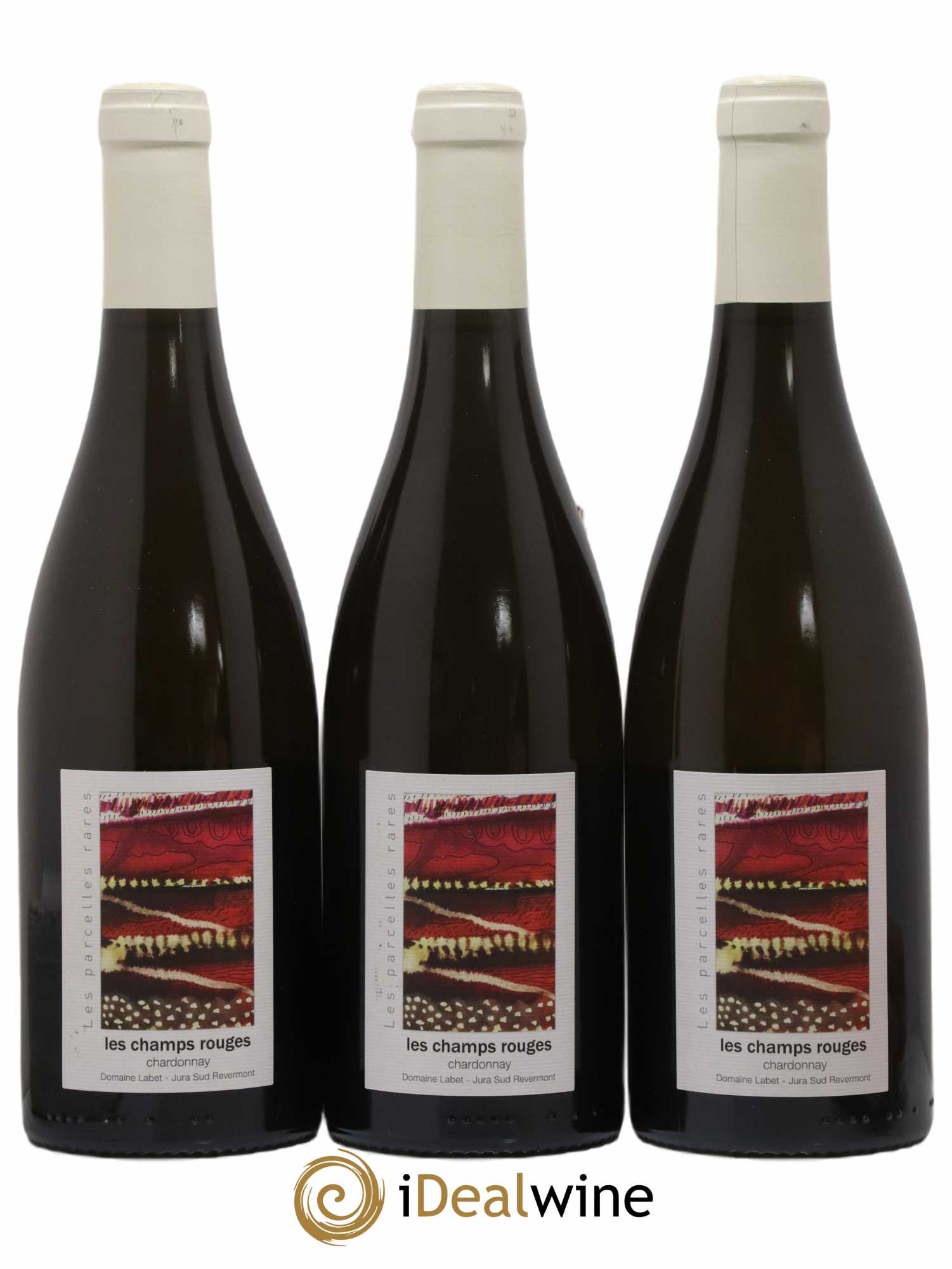 Côtes du Jura Chardonnay Les Champs Rouges Romain - Julien - Charline Labet 2020 - Lot de 3 bouteilles - 0