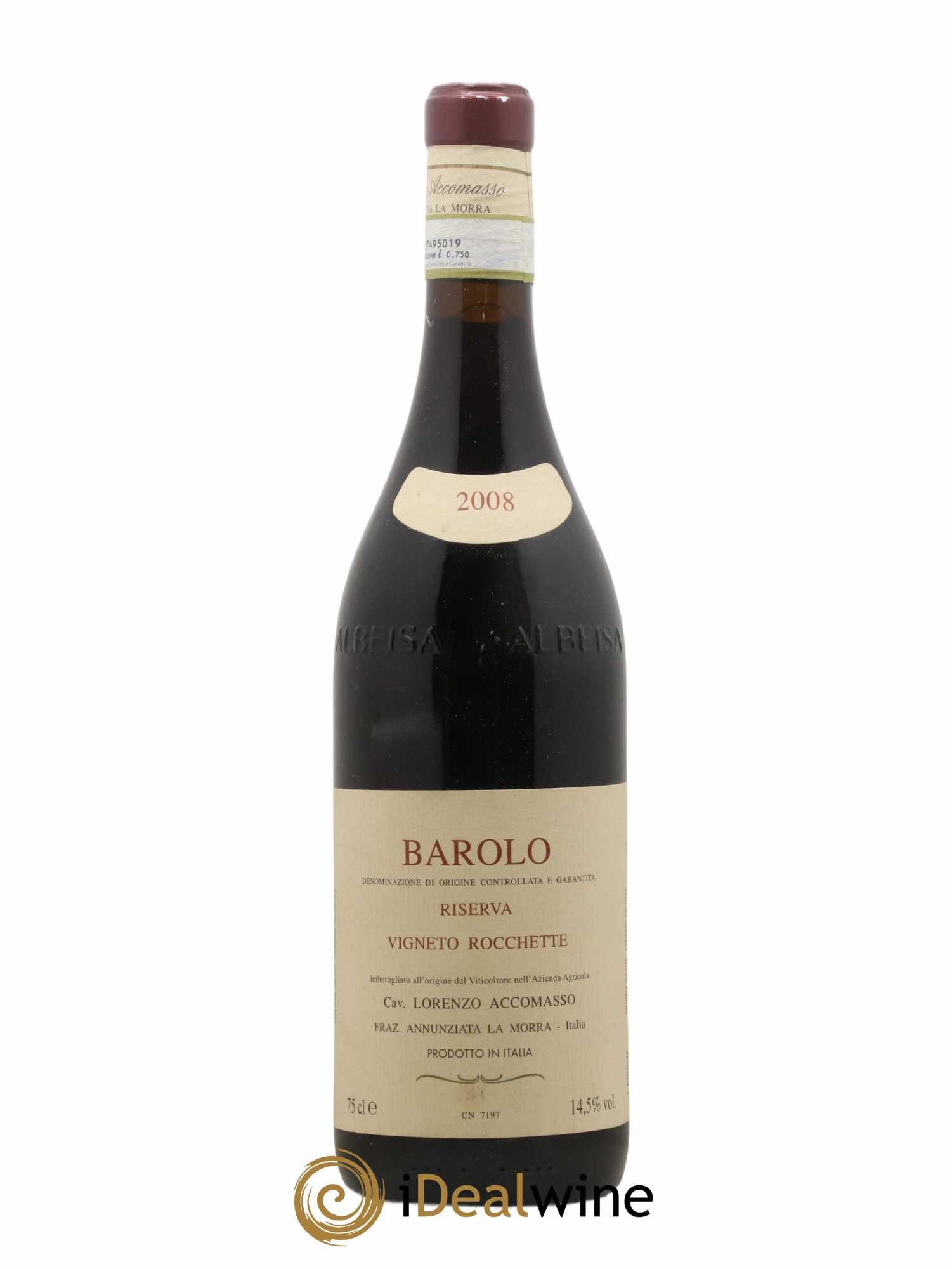 Barolo DOCG Riserva Vigneto Rocchette Lorenzo Accomasso 2008 - Lotto di 1 bottiglia - 0