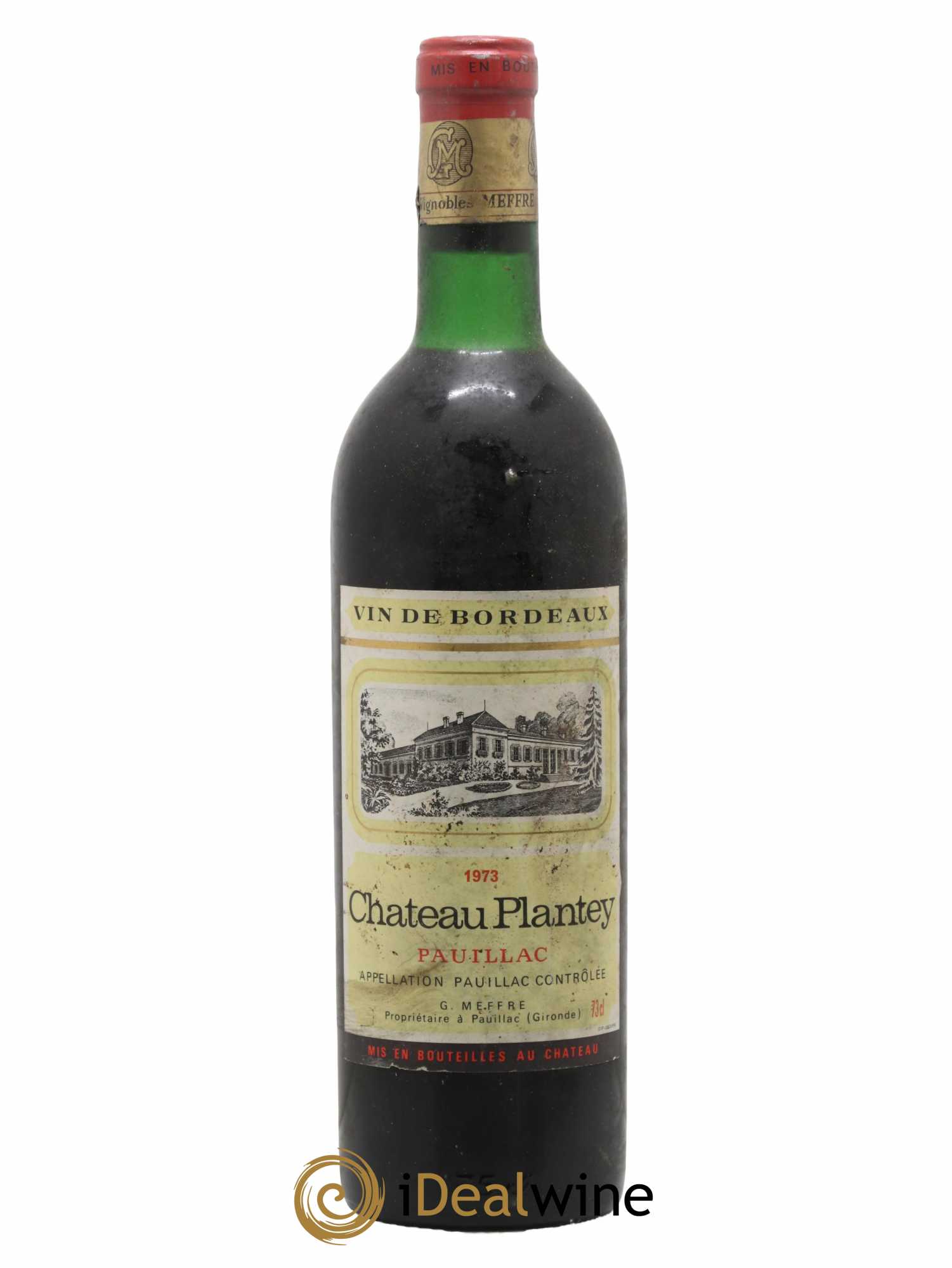 Château Plantey Cru Bourgeois 1973 - Lot de 1 bouteille - 0