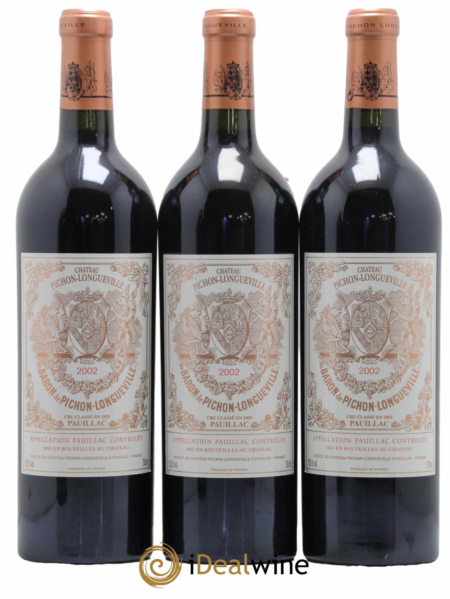 Pichon Longueville Baron 2ème Grand Cru Classé 2002 - Lot de 6 bouteilles - 2