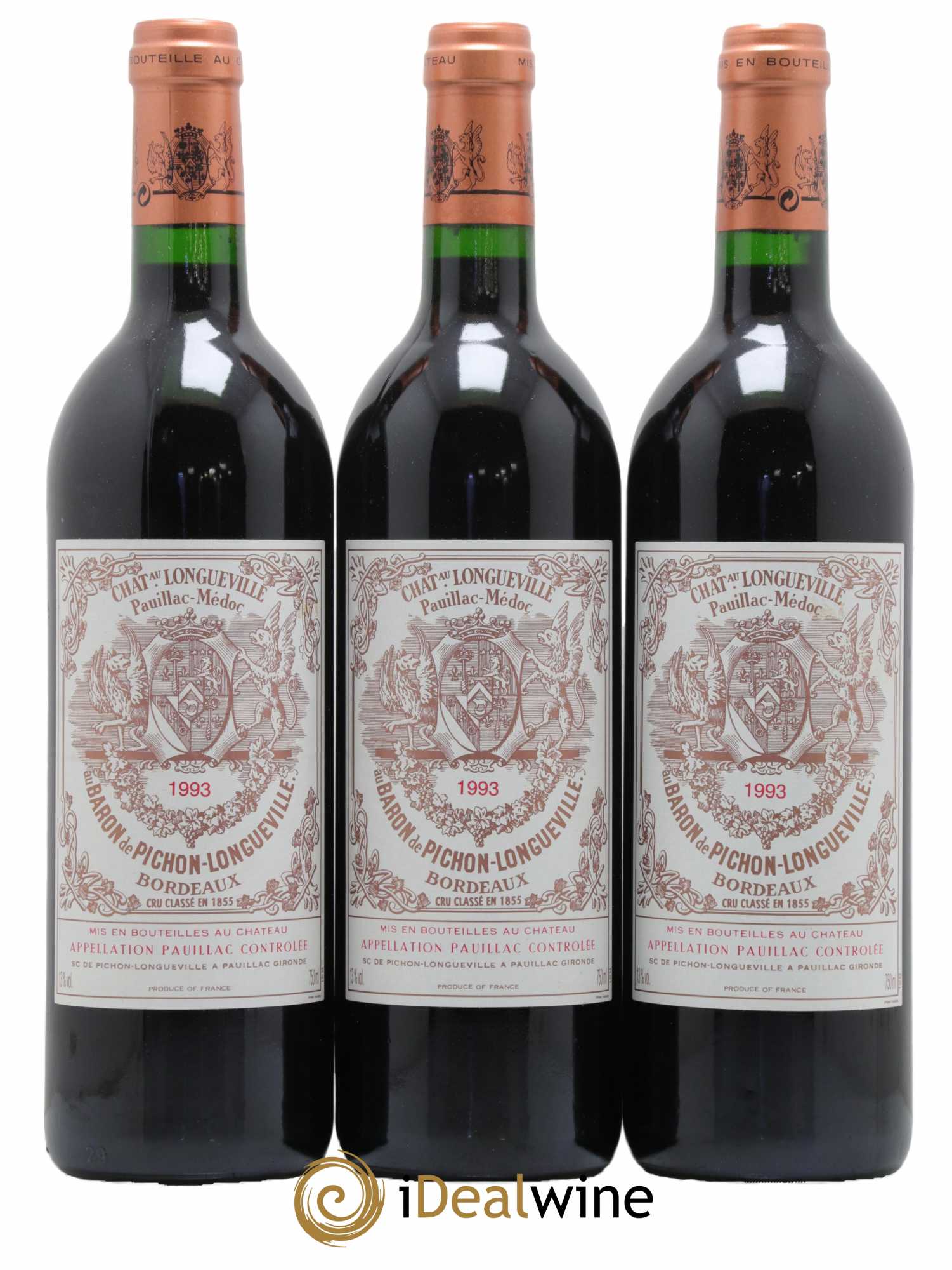Pichon Longueville Baron 2ème Grand Cru Classé 1993 - Lot de 6 bouteilles - 1