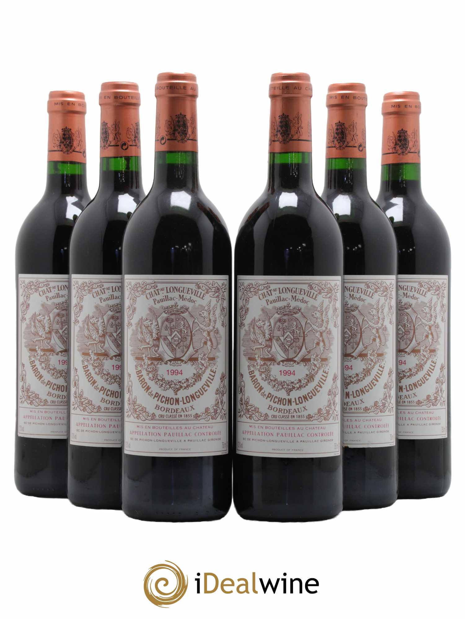 Pichon Longueville Baron 2ème Grand Cru Classé 1994 - Lot de 6 bouteilles - 0