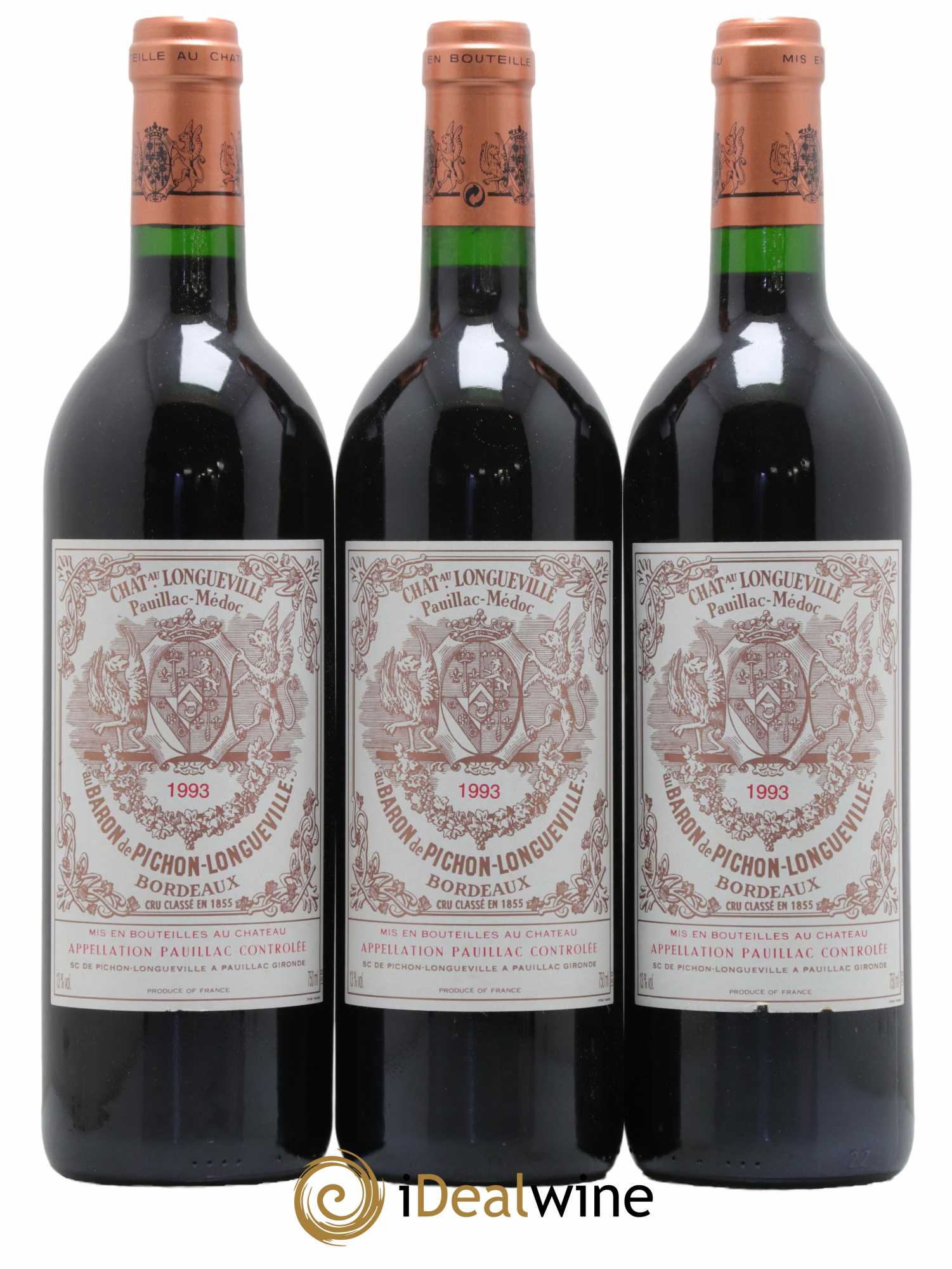 Pichon Longueville Baron 2ème Grand Cru Classé 1993 - Lot de 6 bouteilles - 1