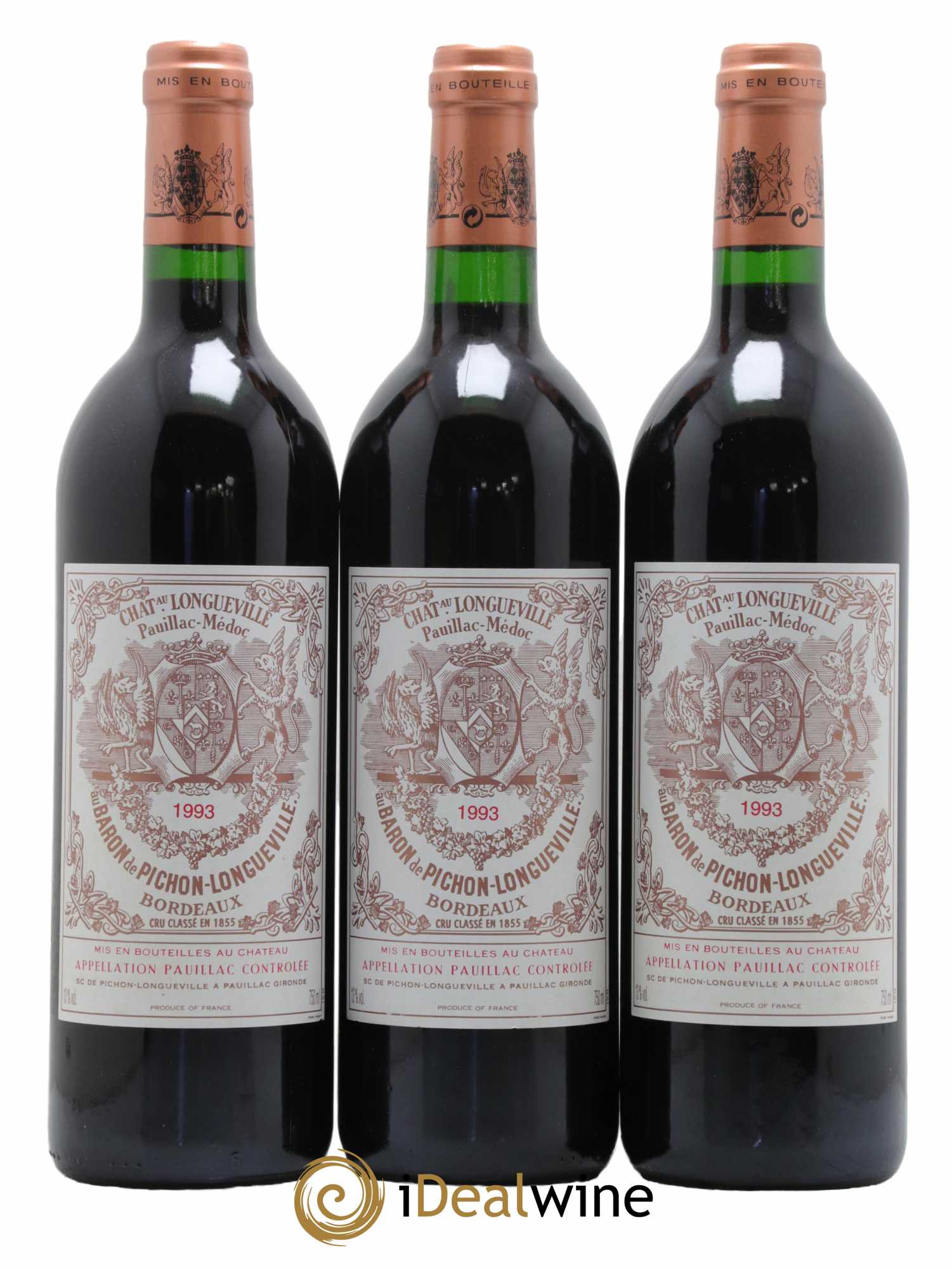 Pichon Longueville Baron 2ème Grand Cru Classé 1993 - Lot de 6 bouteilles - 1