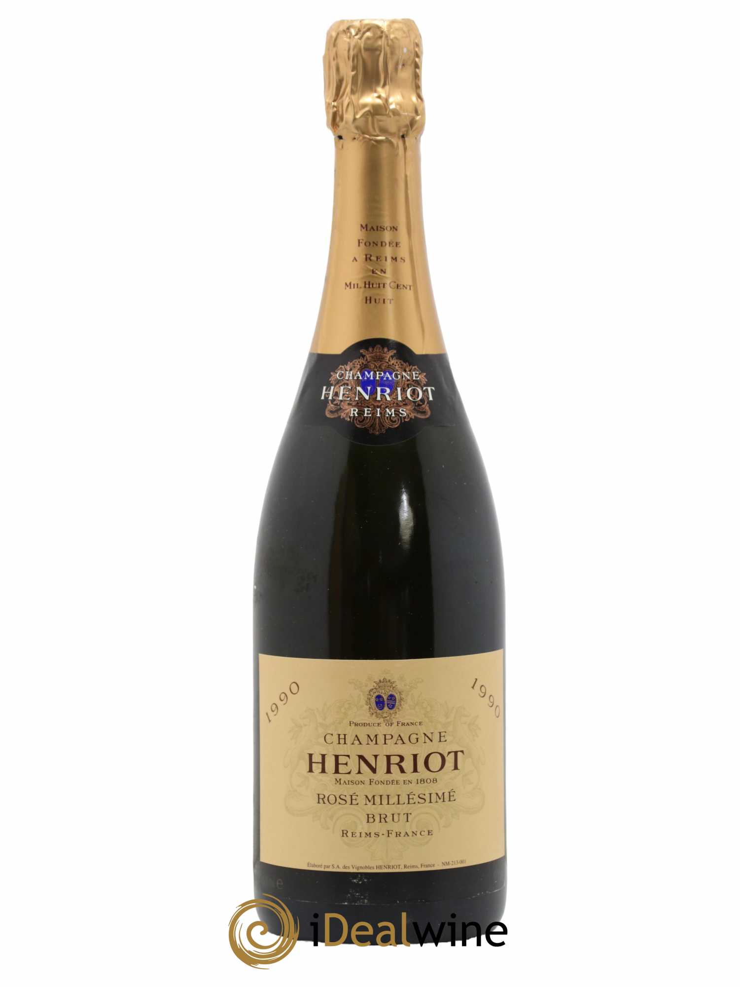 Rosé Brut Henriot 1990 - Lot of 1 bottle - 0