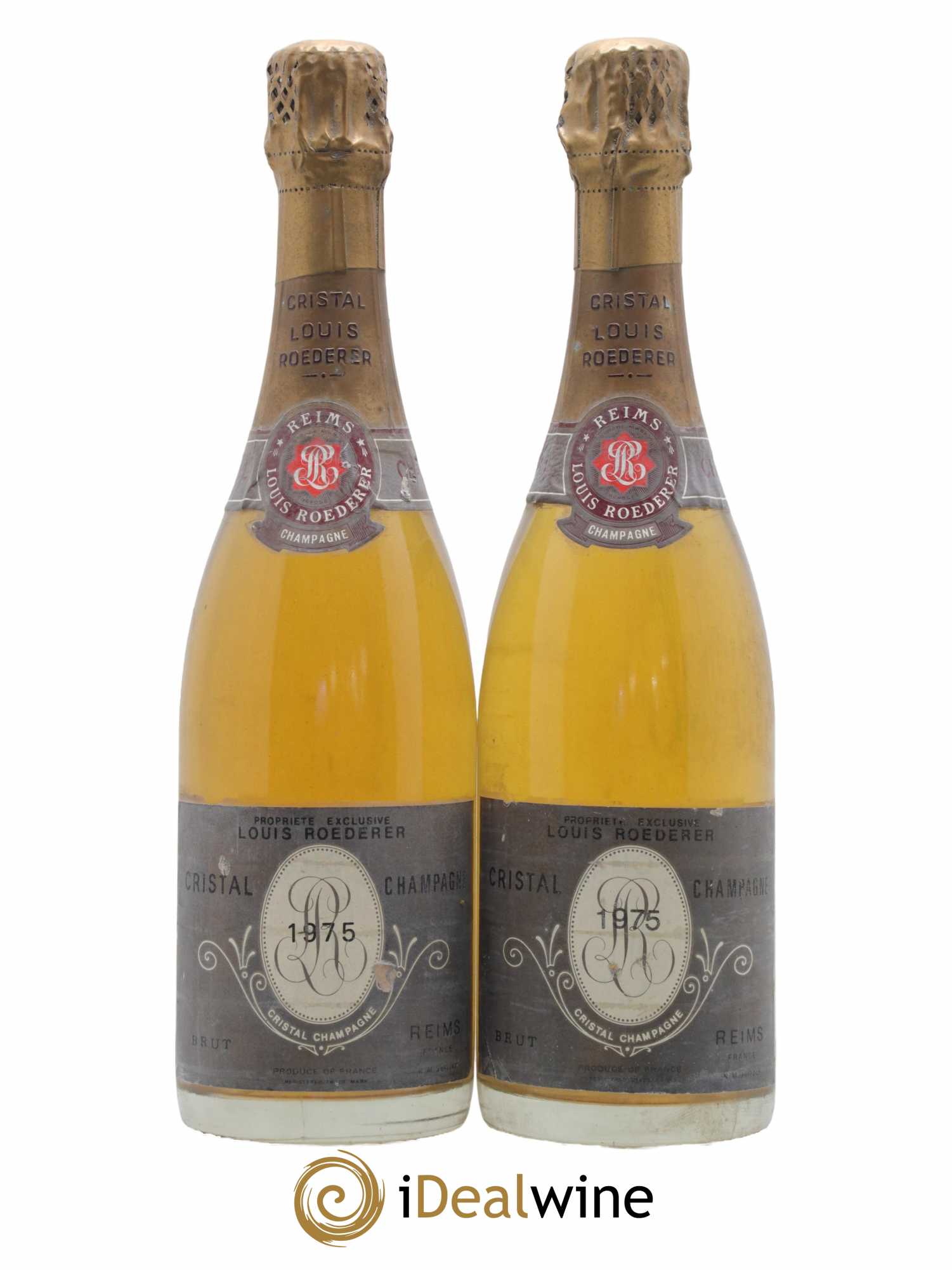 Cristal Louis Roederer 1975 - Lot de 2 bouteilles - 0