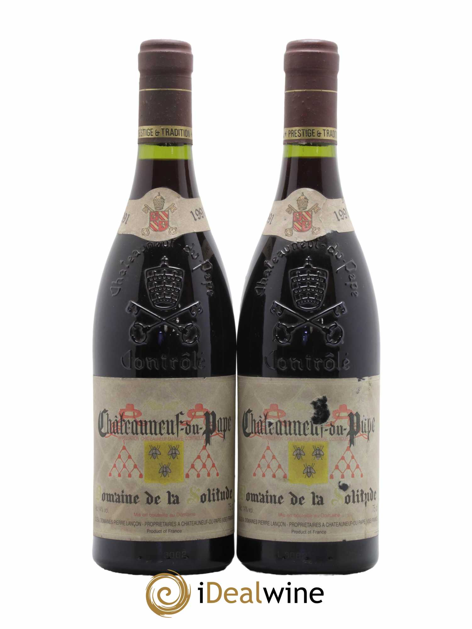Châteauneuf-du-Pape Domaine de la Solitude 1991 - Lot de 2 bouteilles - 0
