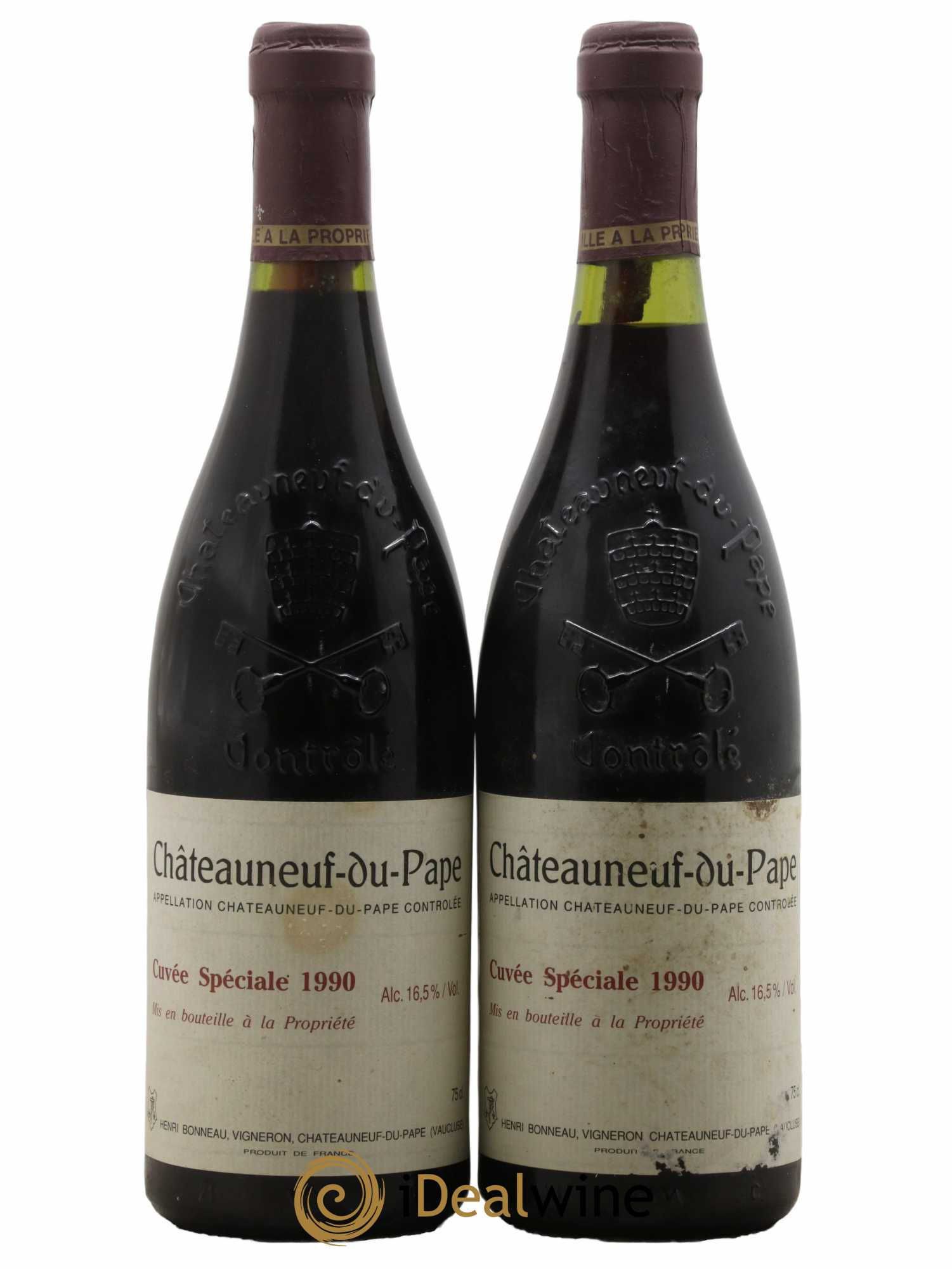 Châteauneuf-du-Pape Cuvée spéciale Henri Bonneau & Fils 1990 - Lot de 2 bouteilles - 0