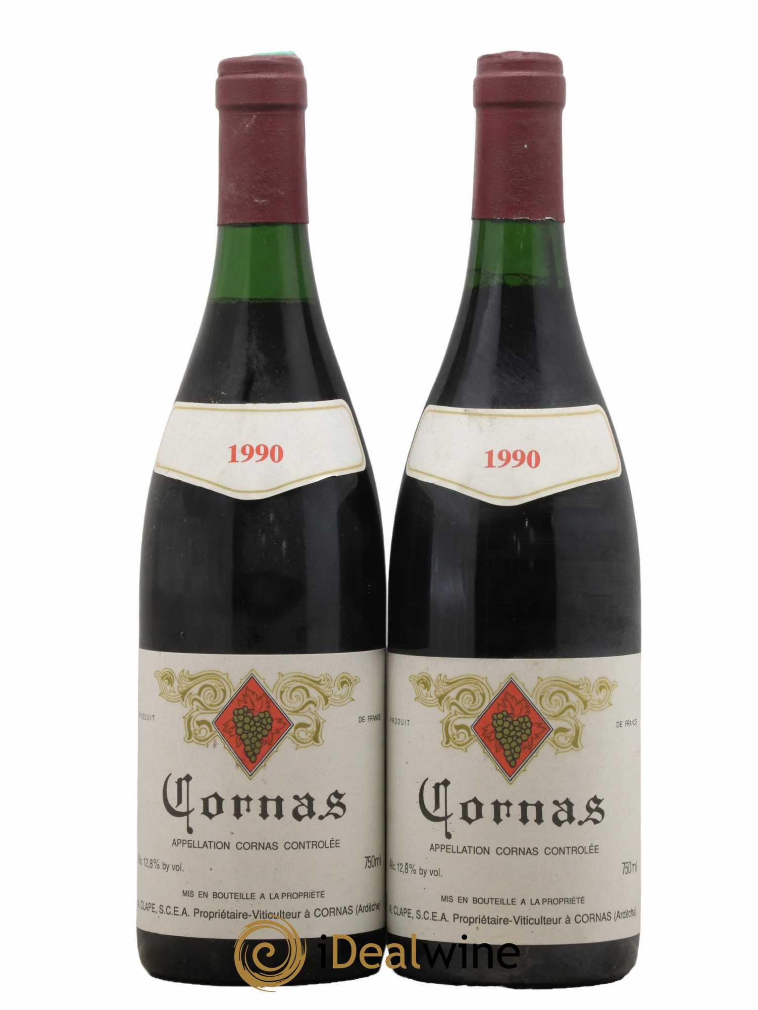 Cornas Auguste Clape 1990 - Lot de 2 bouteilles - 0
