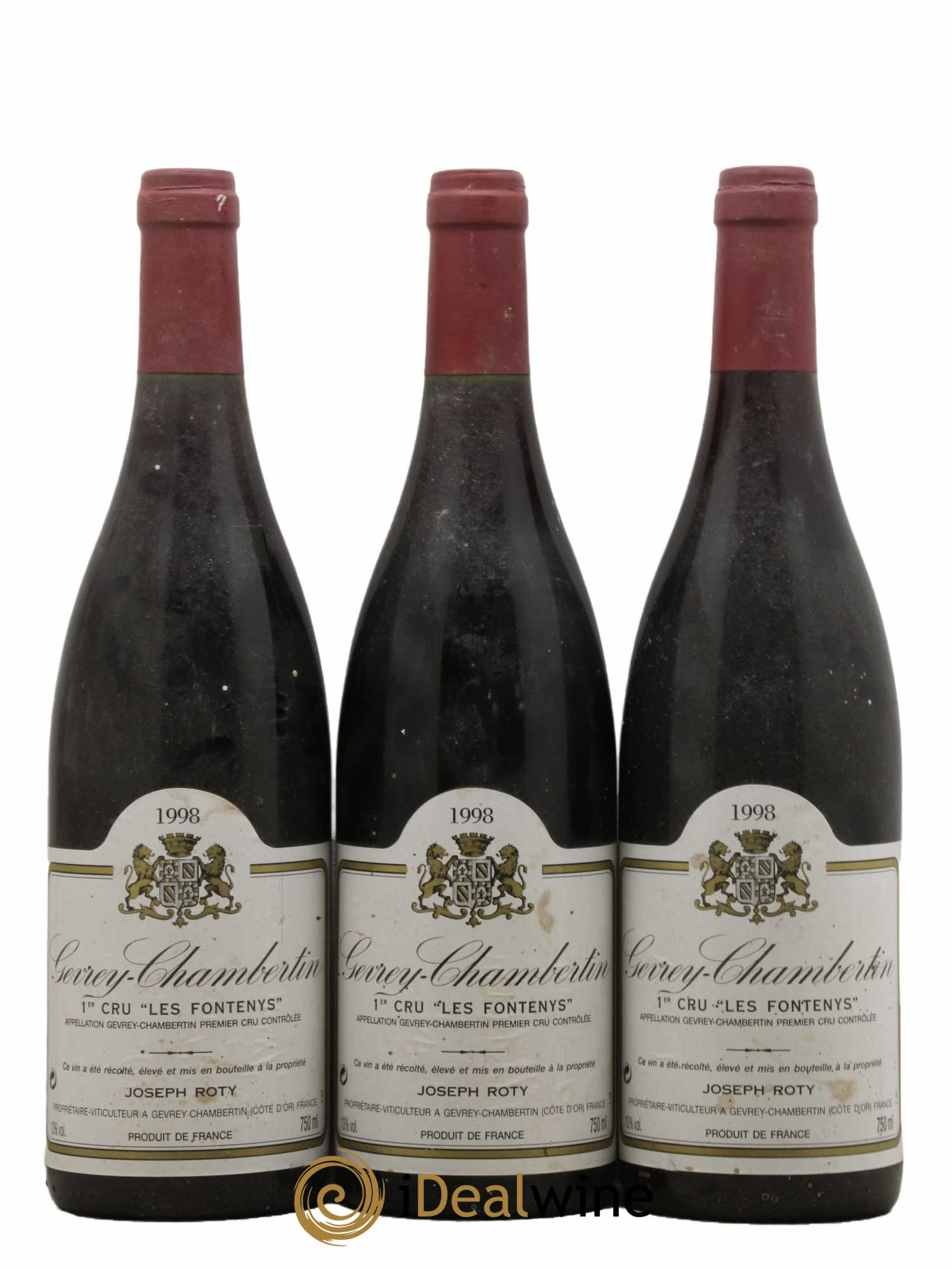 Gevrey-Chambertin 1er Cru Les Fontenys Joseph Roty (Domaine) 1998 - Lot de 3 bouteilles - 0