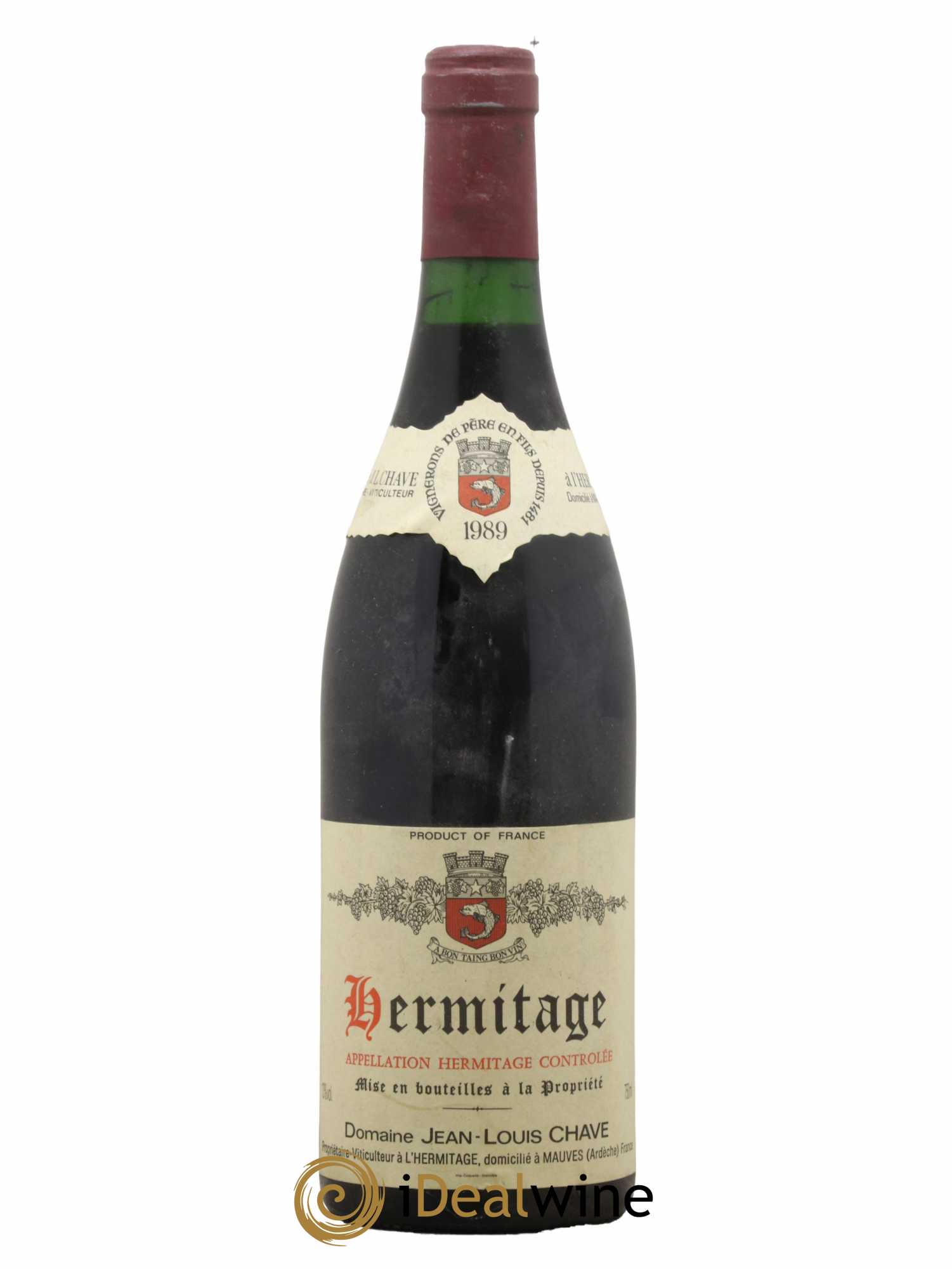 Hermitage Jean-Louis Chave 1989 - Lot de 1 bouteille - 0
