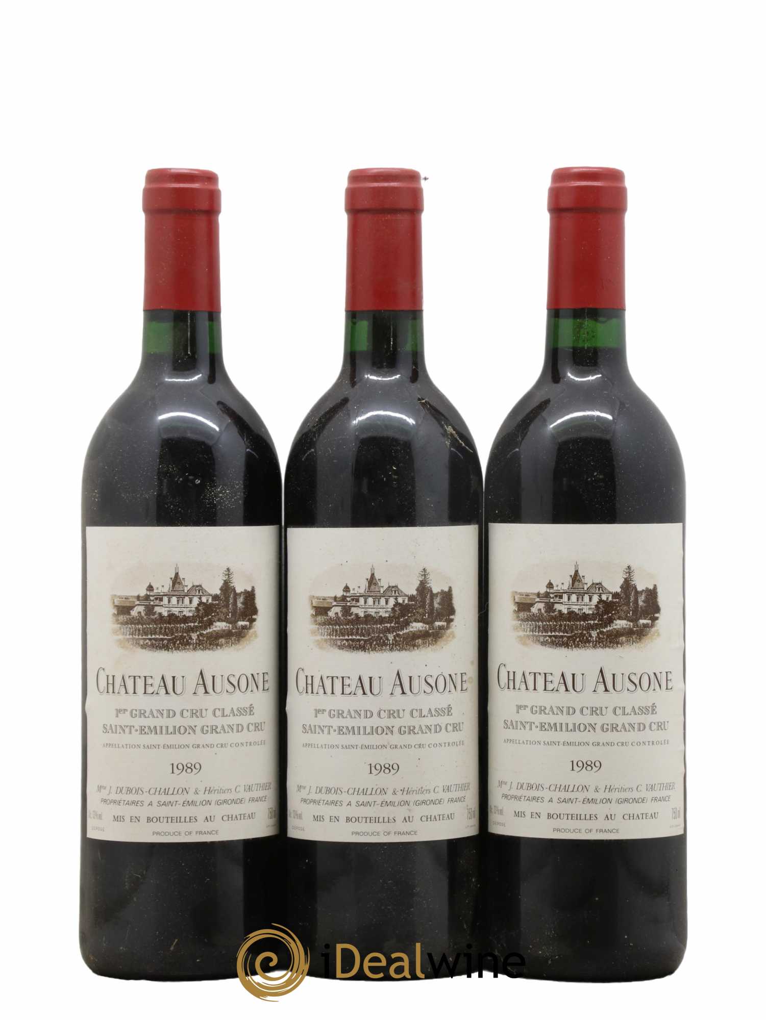 Château Ausone 1er Grand Cru Classé A 1989 - Lot de 12 bouteilles - 1