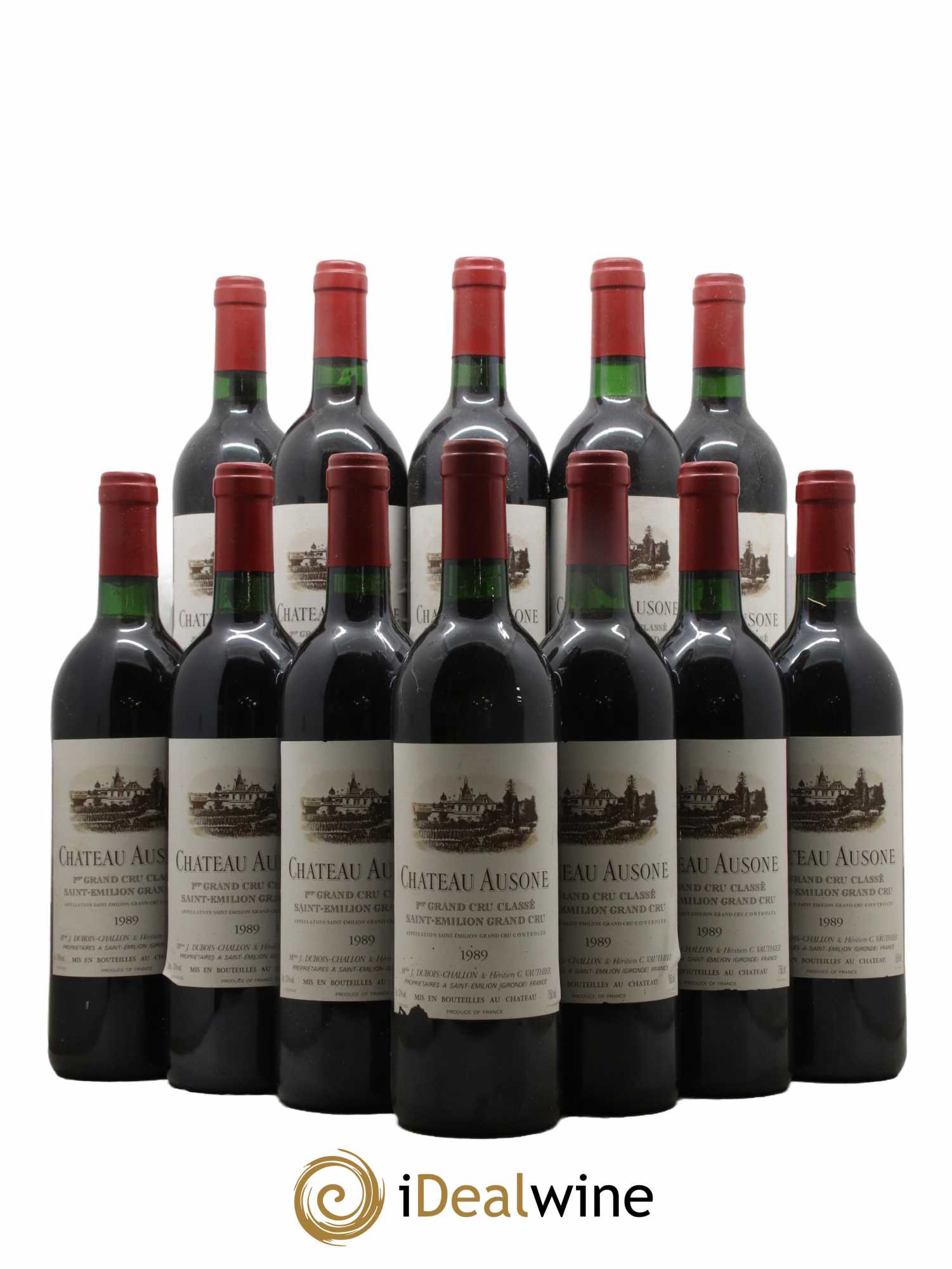 Château Ausone 1er Grand Cru Classé A 1989 - Lot de 12 bouteilles - 0