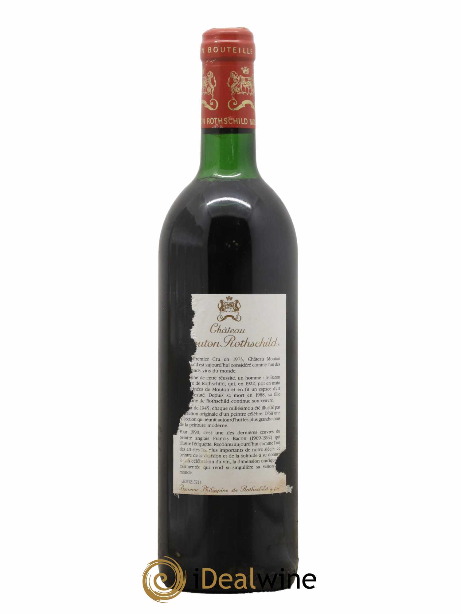 Château Mouton Rothschild 1er Grand Cru Classé 1990 - Lot de 1 bouteille - 1