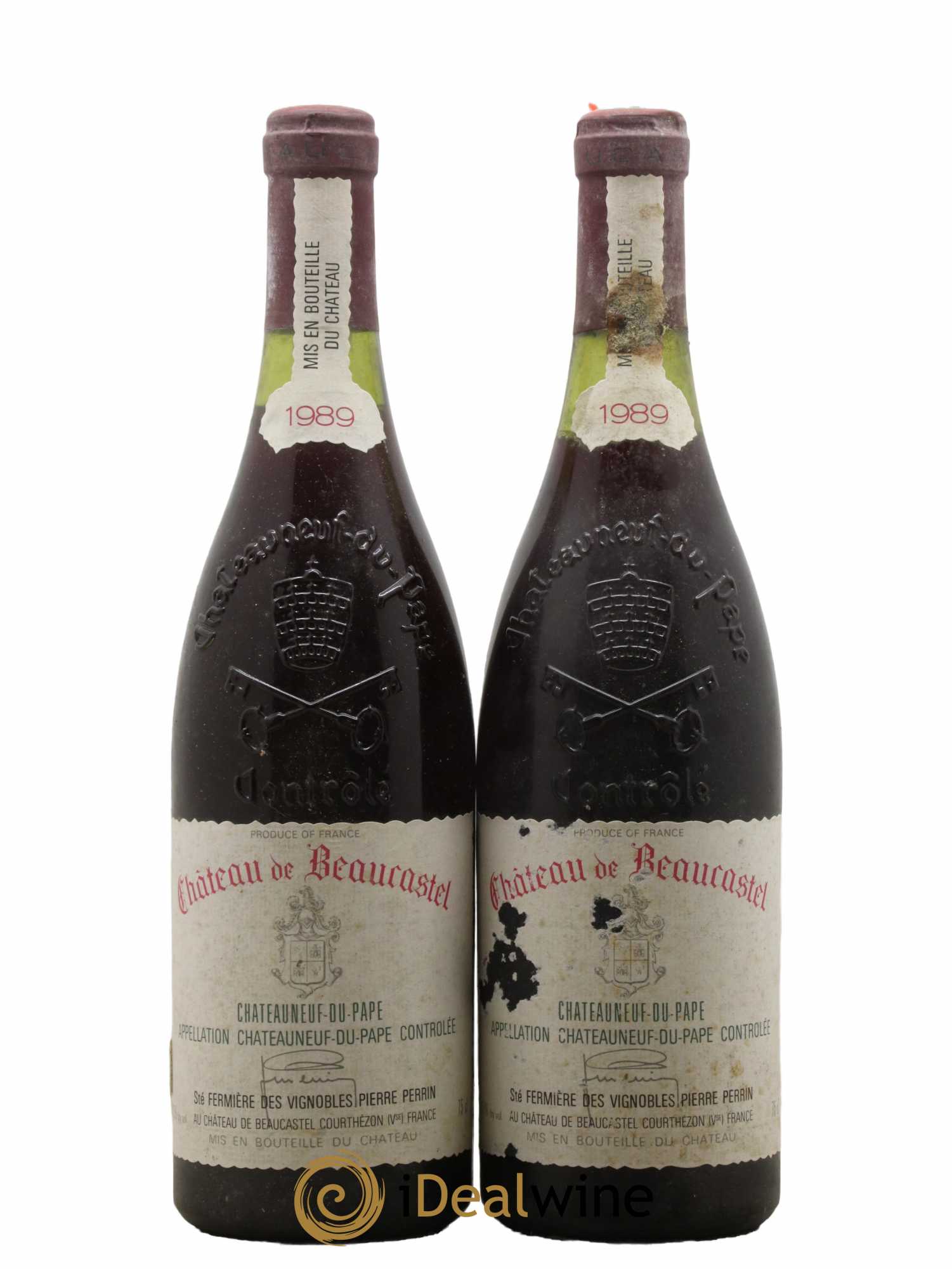Châteauneuf-du-Pape Château de Beaucastel Famille Perrin 1989 - Lot de 2 bouteilles - 0