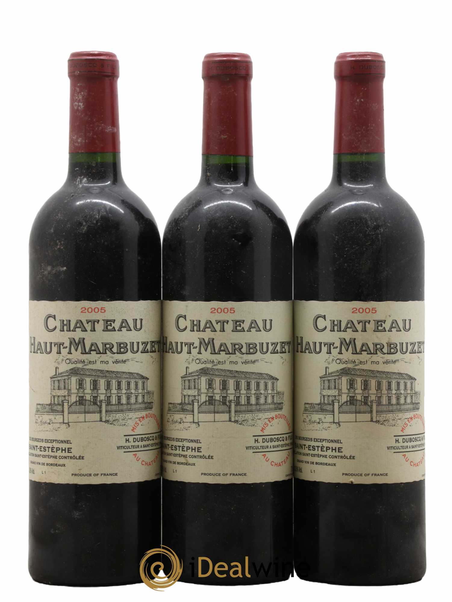 Château Haut Marbuzet 2005 - Lot de 3 bouteilles - 0