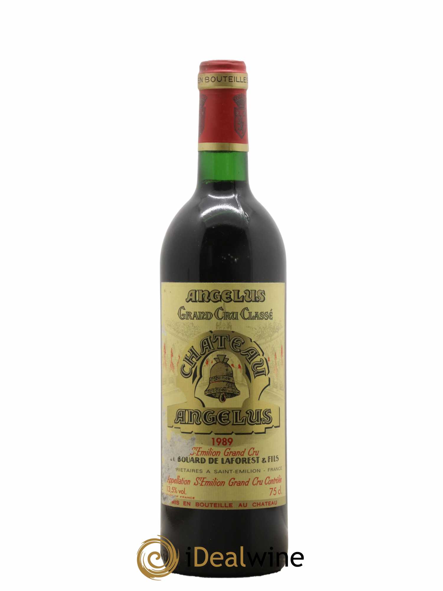 Château Angélus 1er Grand Cru Classé A 1989 - Lot de 1 bouteille - 0