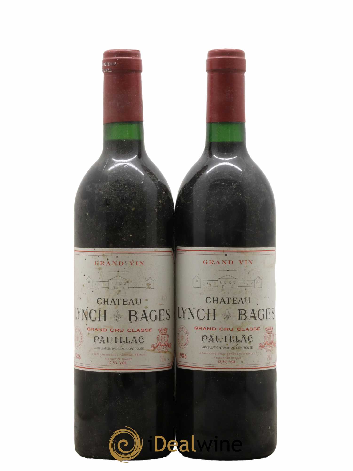 Château Lynch Bages 5ème Grand Cru Classé 1986 - Lot de 2 bouteilles - 0