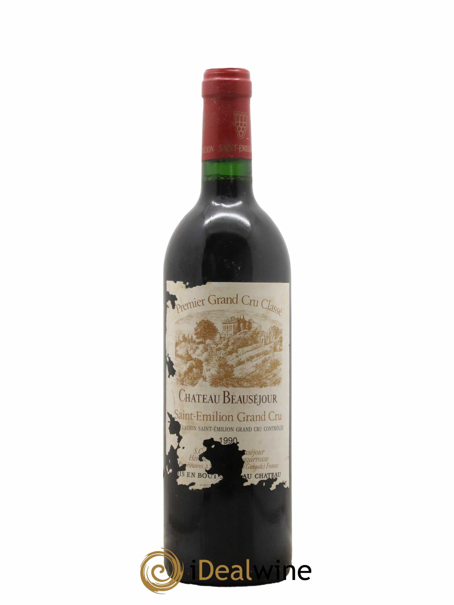Château Beauséjour (Duffau-Lagarrosse) 1er Grand Cru Classé B 1990 - Lot de 1 bouteille - 0