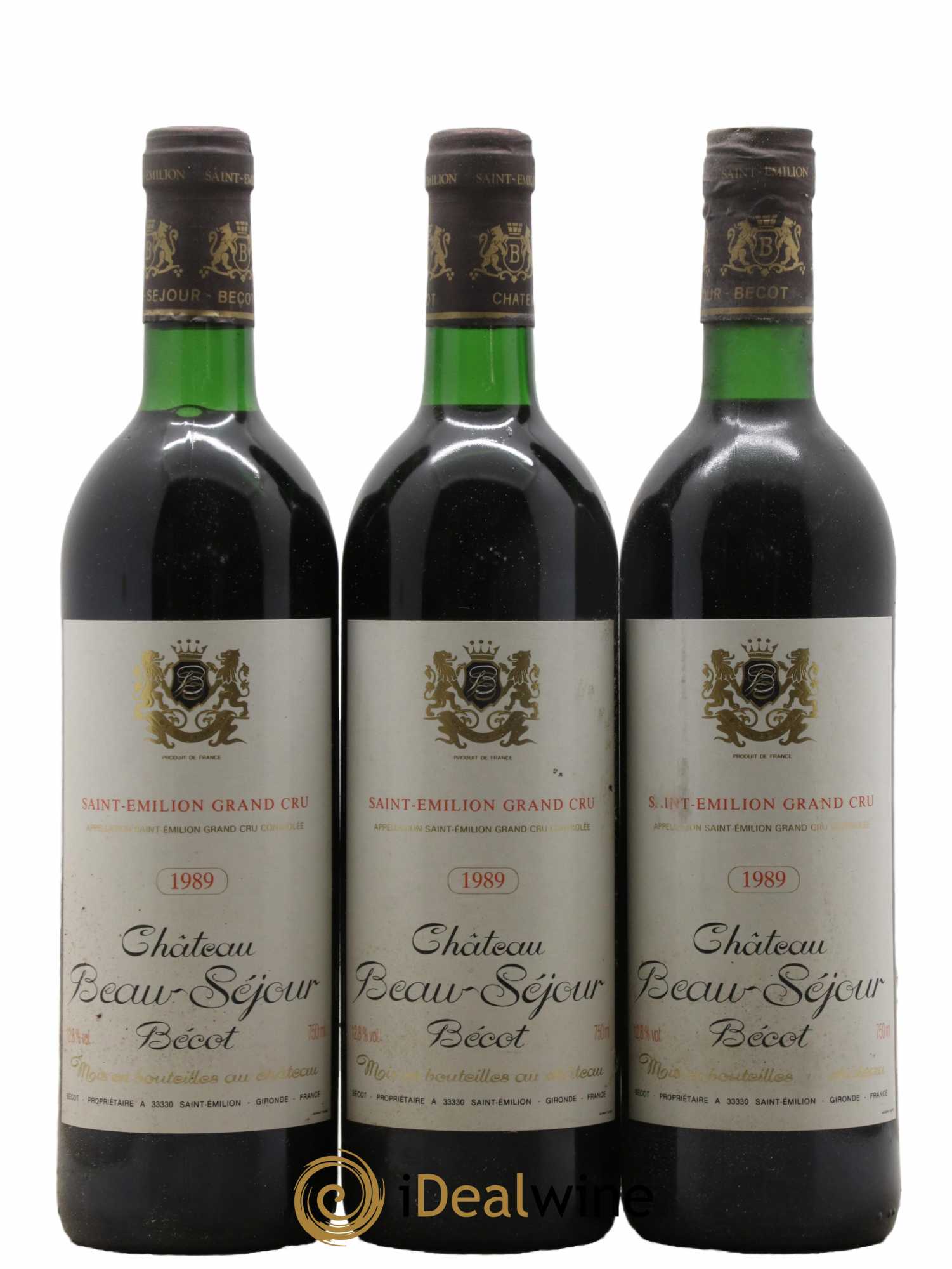 Château Beau-Séjour Bécot 1er Grand Cru Classé B 1989 - Lot de 12 bouteilles - 3