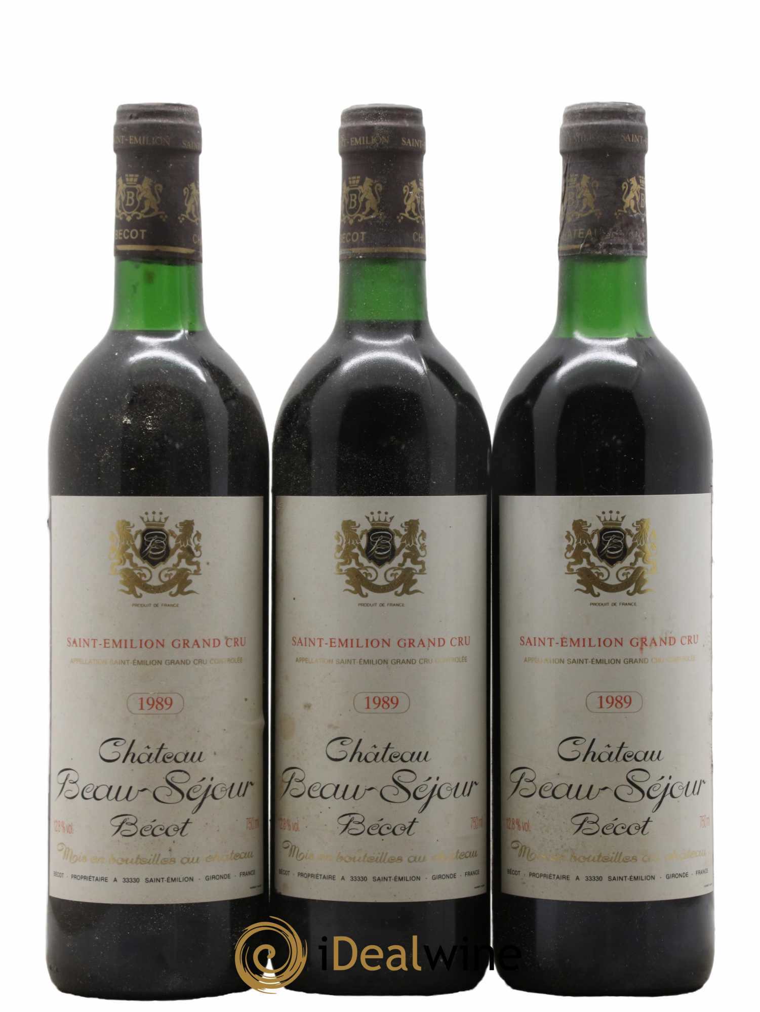 Château Beau-Séjour Bécot 1er Grand Cru Classé B 1989 - Lot de 12 bouteilles - 4